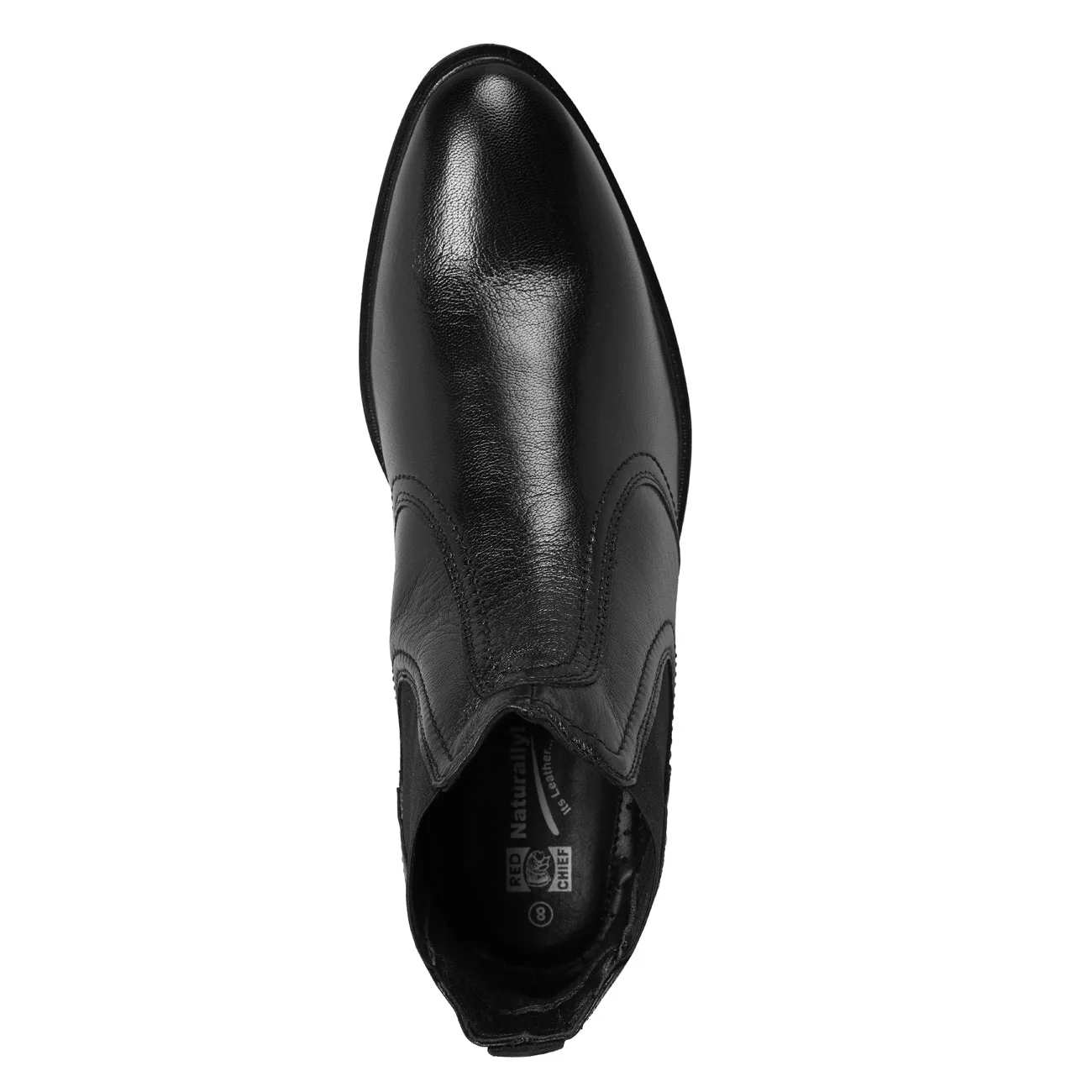 Red Chief Black Formal Chelsea Boot Shoes for Men RC3498 001 - Image 3