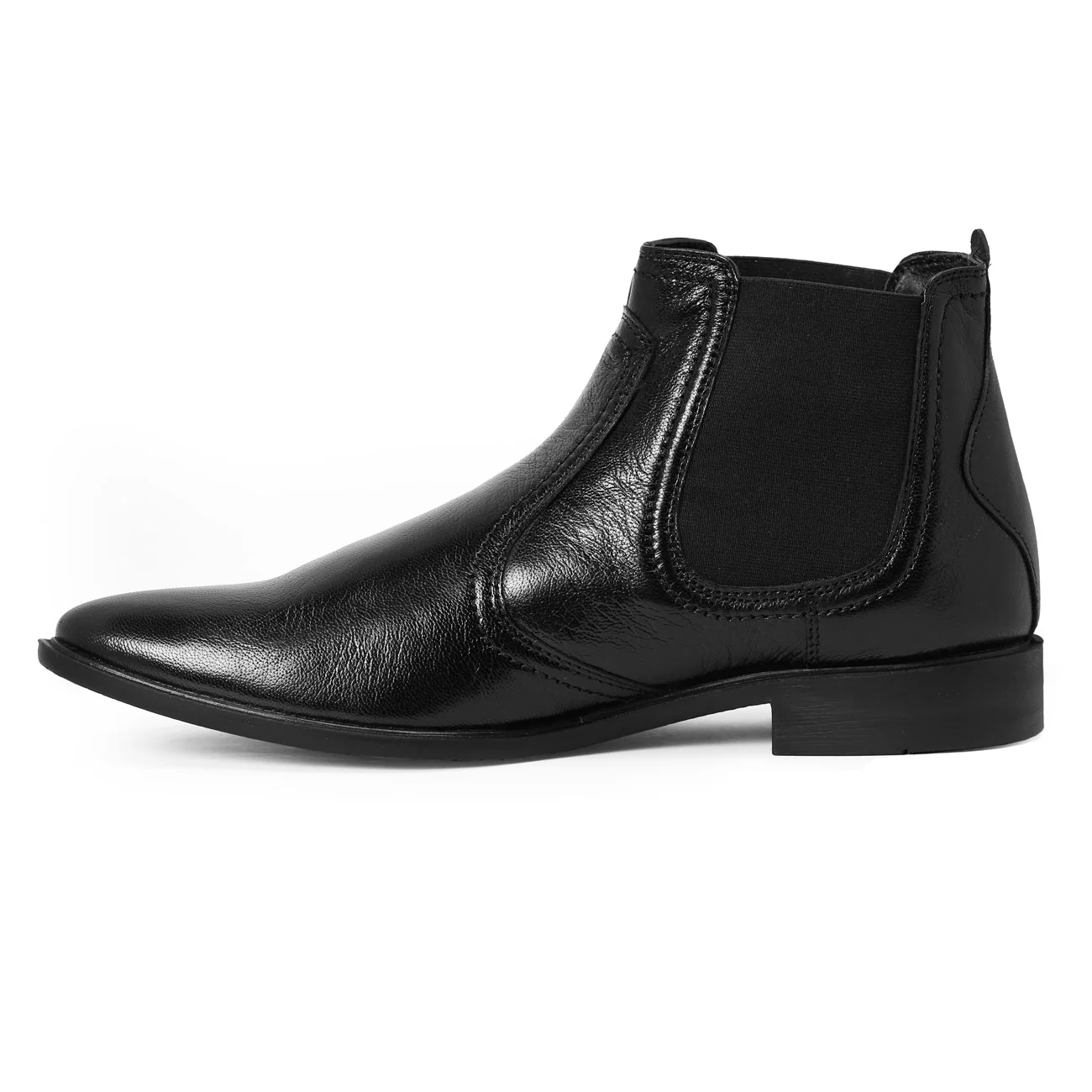 Red Chief Black Formal Chelsea Boot Shoes for Men RC3498 001 - Image 5