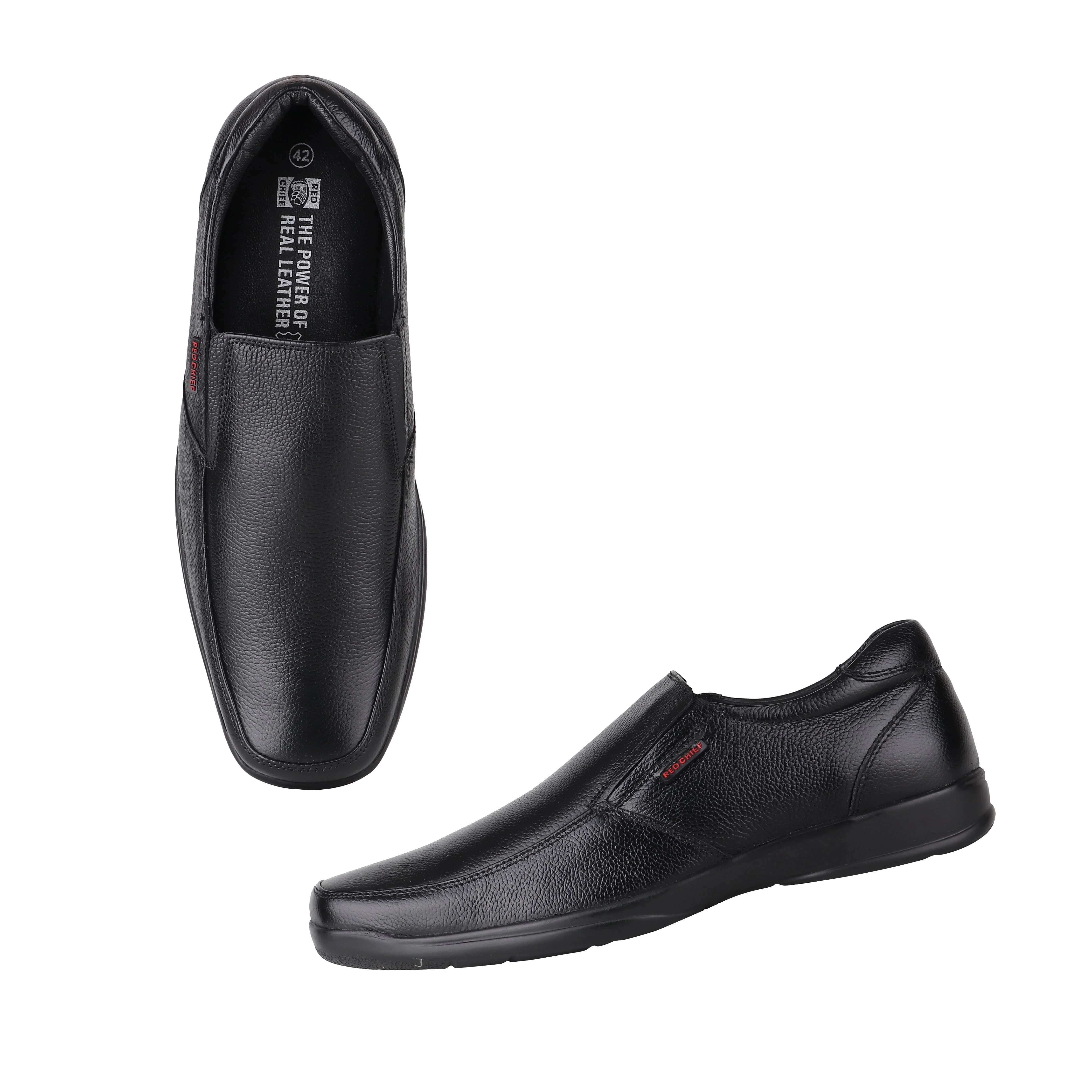 Red Chief Black Formal Shoes for Men RC3500 001 - Image 2
