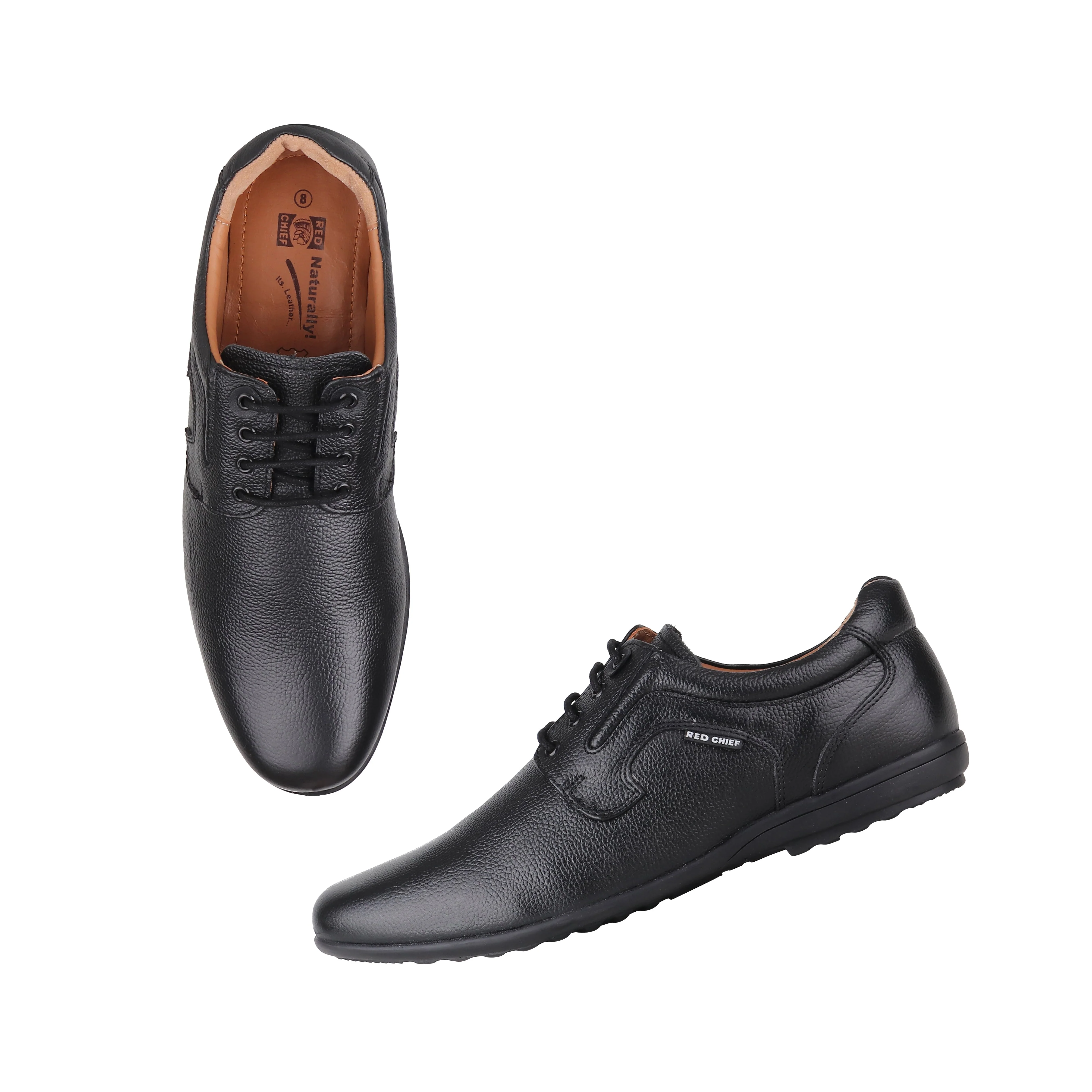 Red Chief Black Formal Shoes for Men RC3511 001 - Image 2