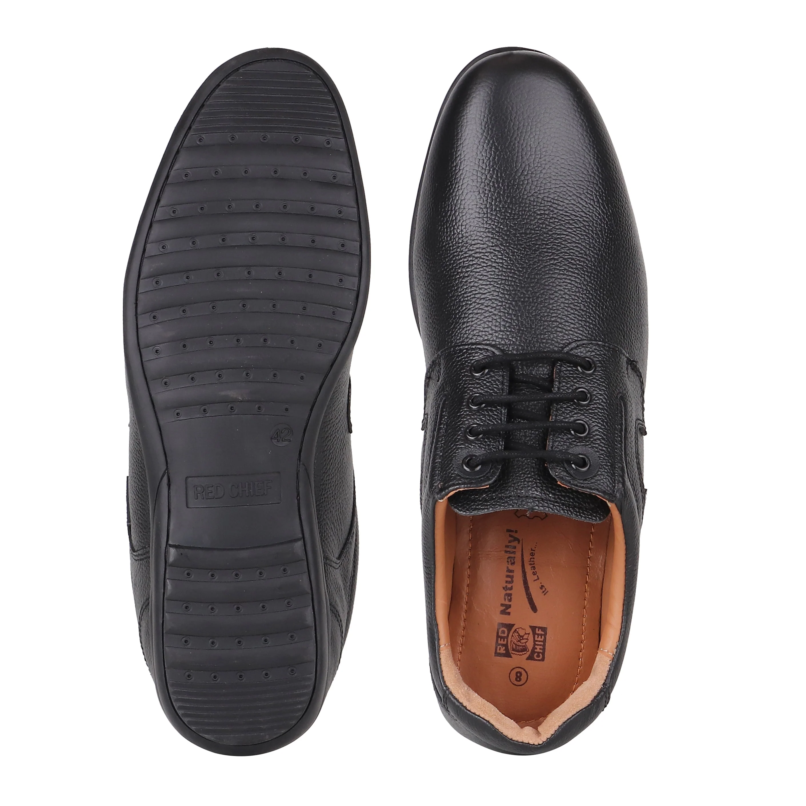 Red Chief Black Formal Shoes for Men RC3511 001 - Image 8