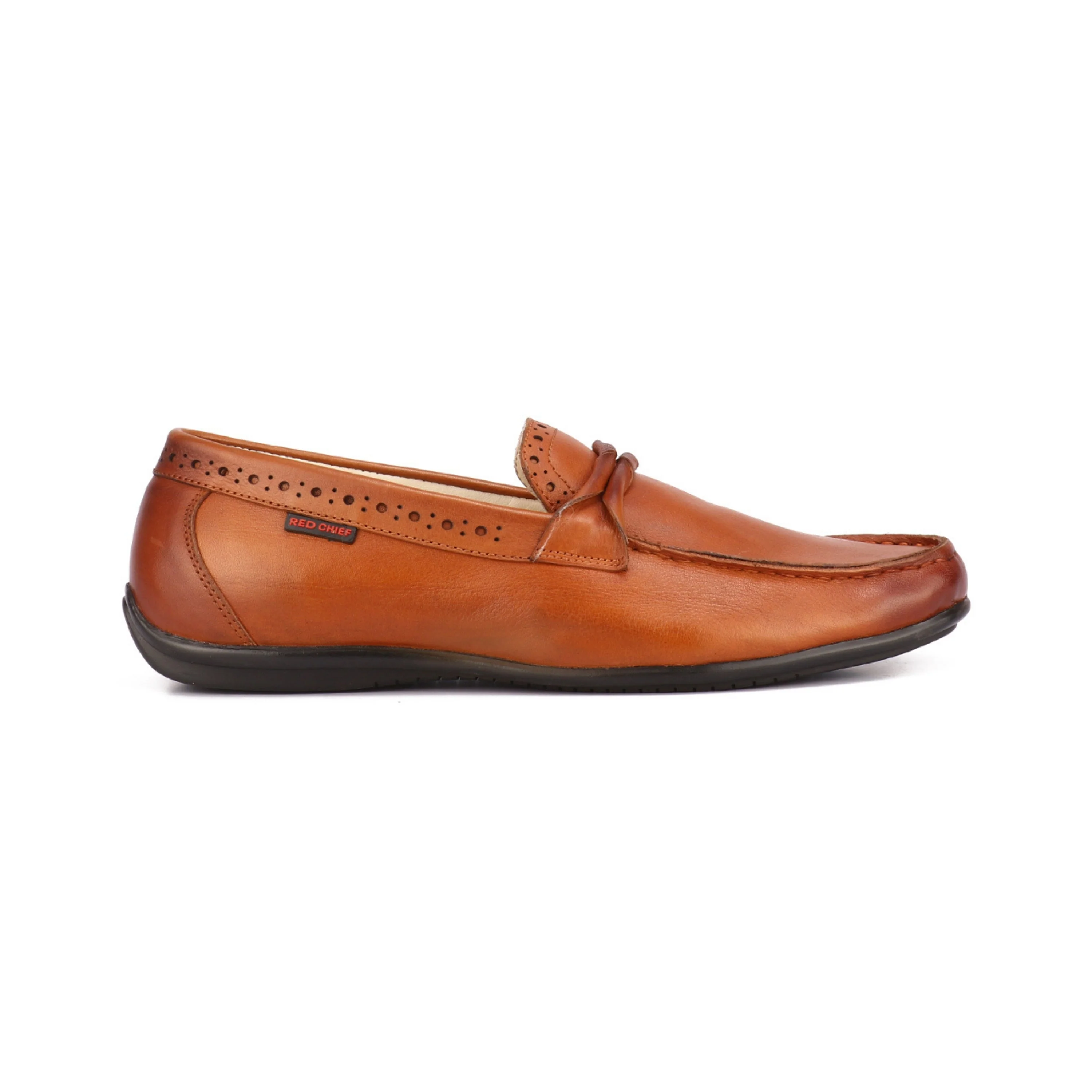 Red Chief Tan Formal Loafer Shoes for Men RC3616 006