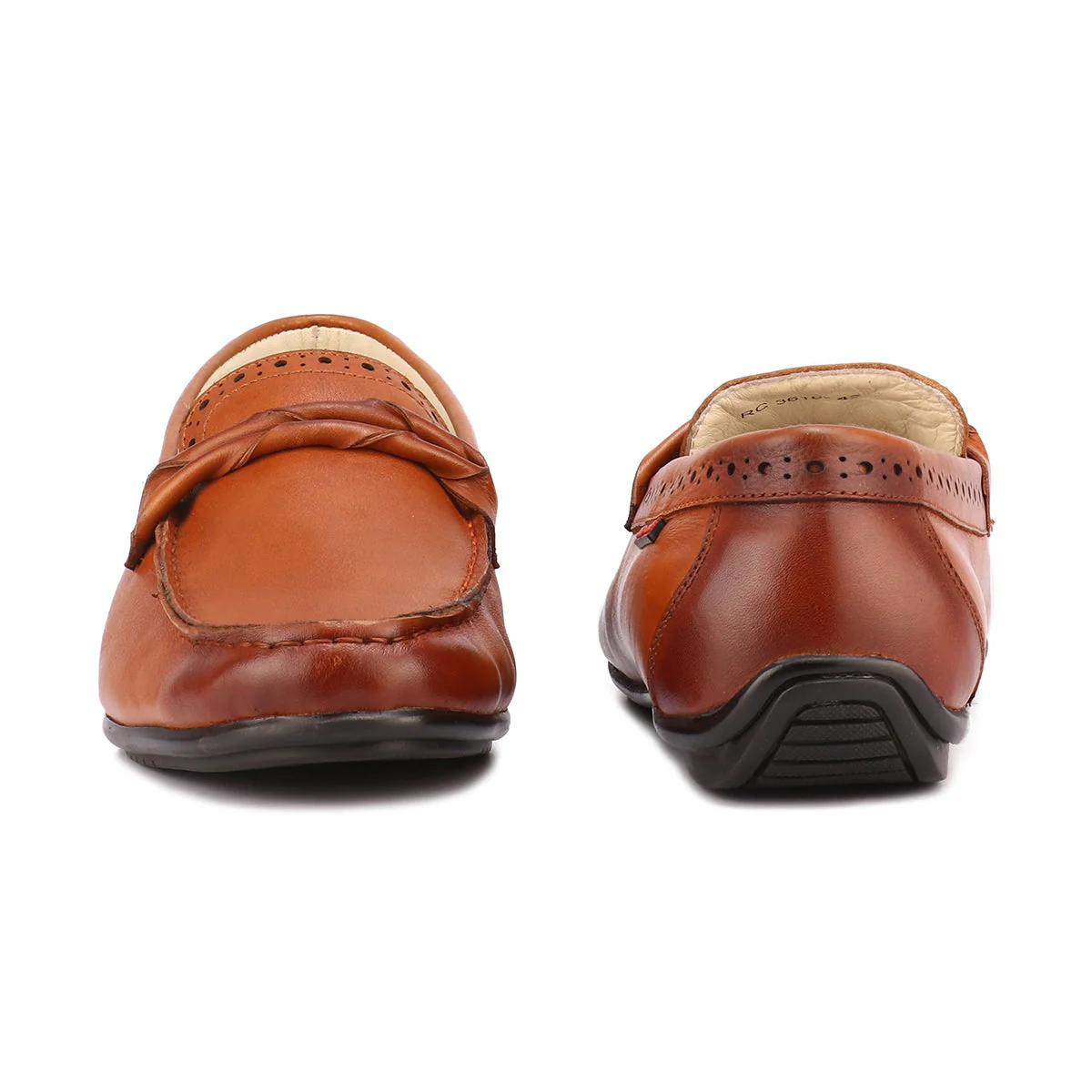 Red Chief Tan Formal Loafer Shoes for Men RC3616 006 - Image 9