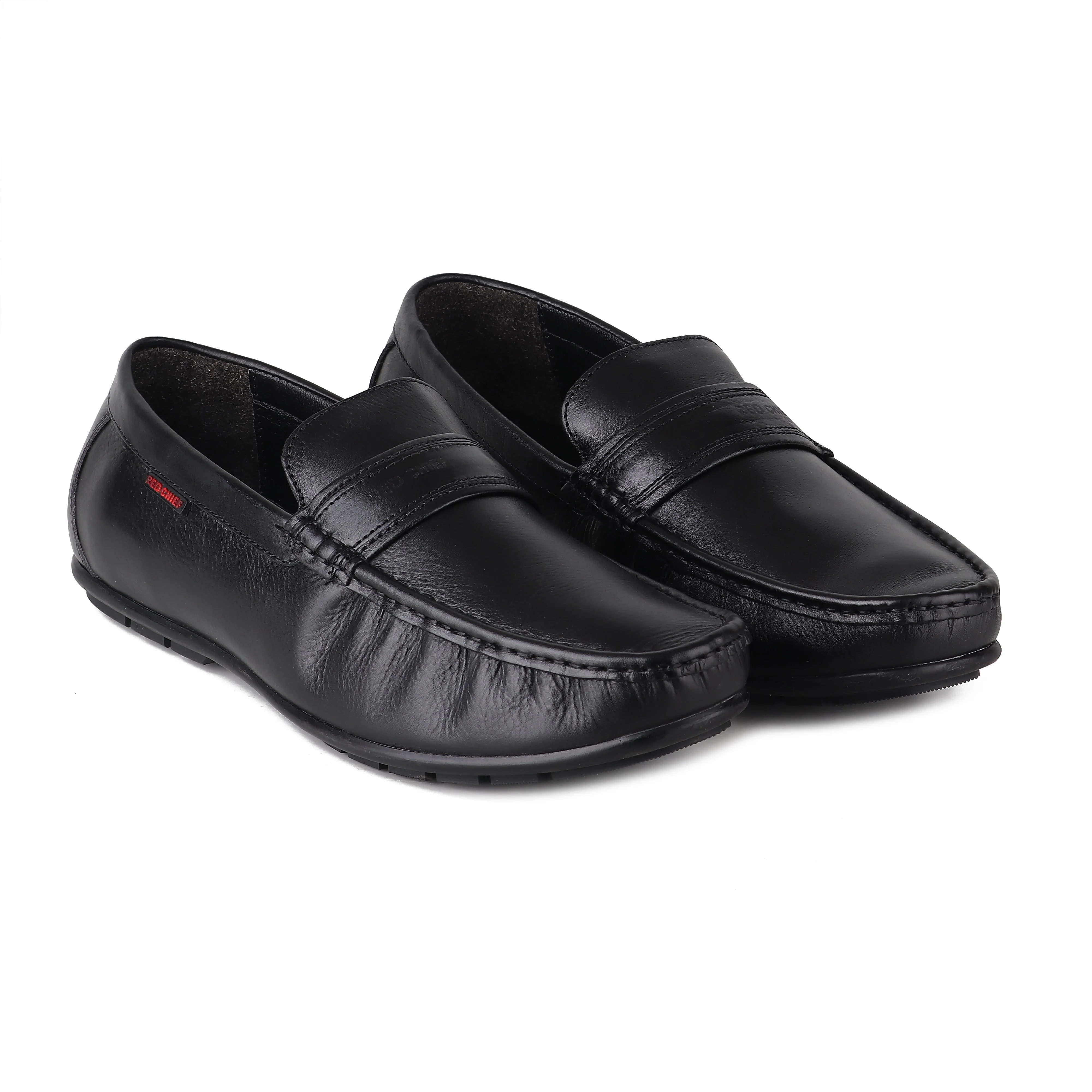 Red Chief Black Formal Loafer Shoes for Men RC3746 001 - Image 6