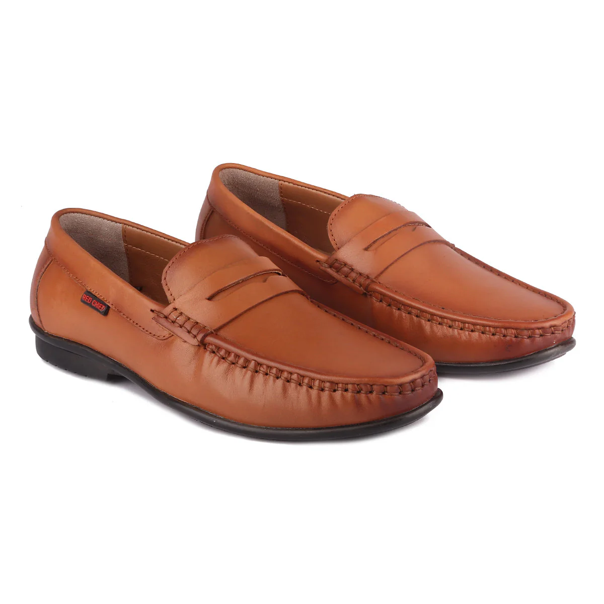 Red Chief Tan Formal Loafer Shoes for Men RC3749 006 - Image 6