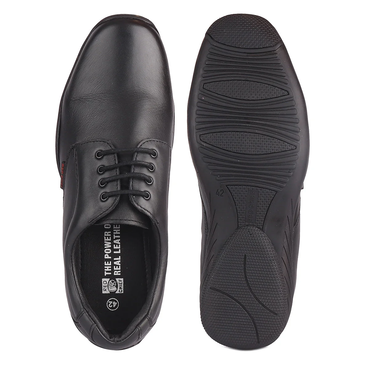 Red Chief Black Formal Shoes for Men RC3810 001 - Image 8