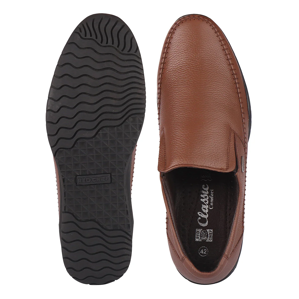 Red Chief Tan Formal Shoes for Men RC3836 006 - Image 8