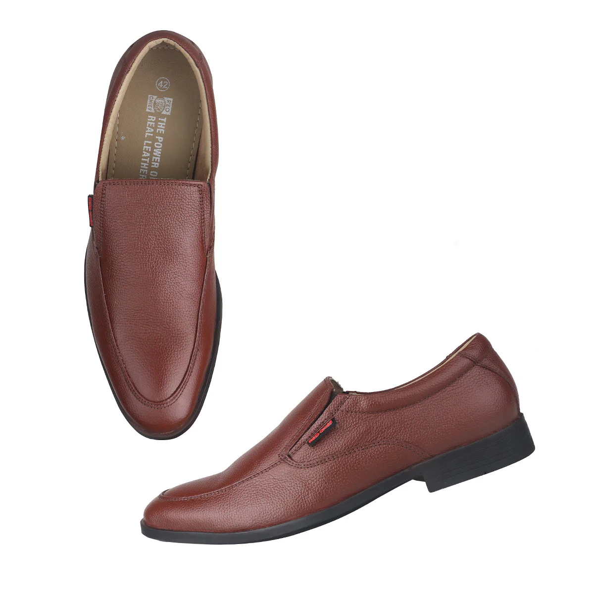 Red Chief Tan Formal Shoes for Men RC3870 006 - Image 2