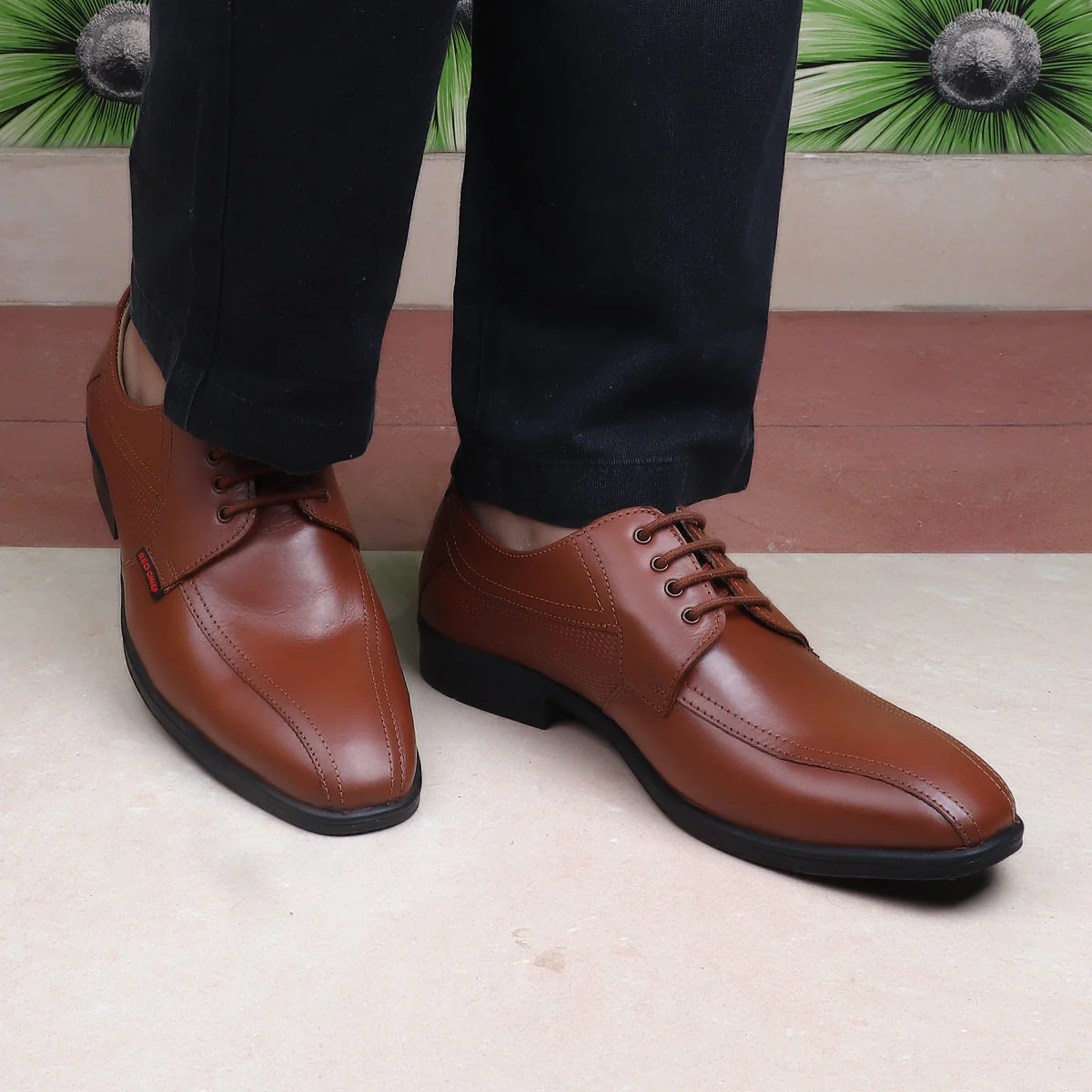 Red Chief Tan Formal Shoes for Men RC3878 006 - Image 9