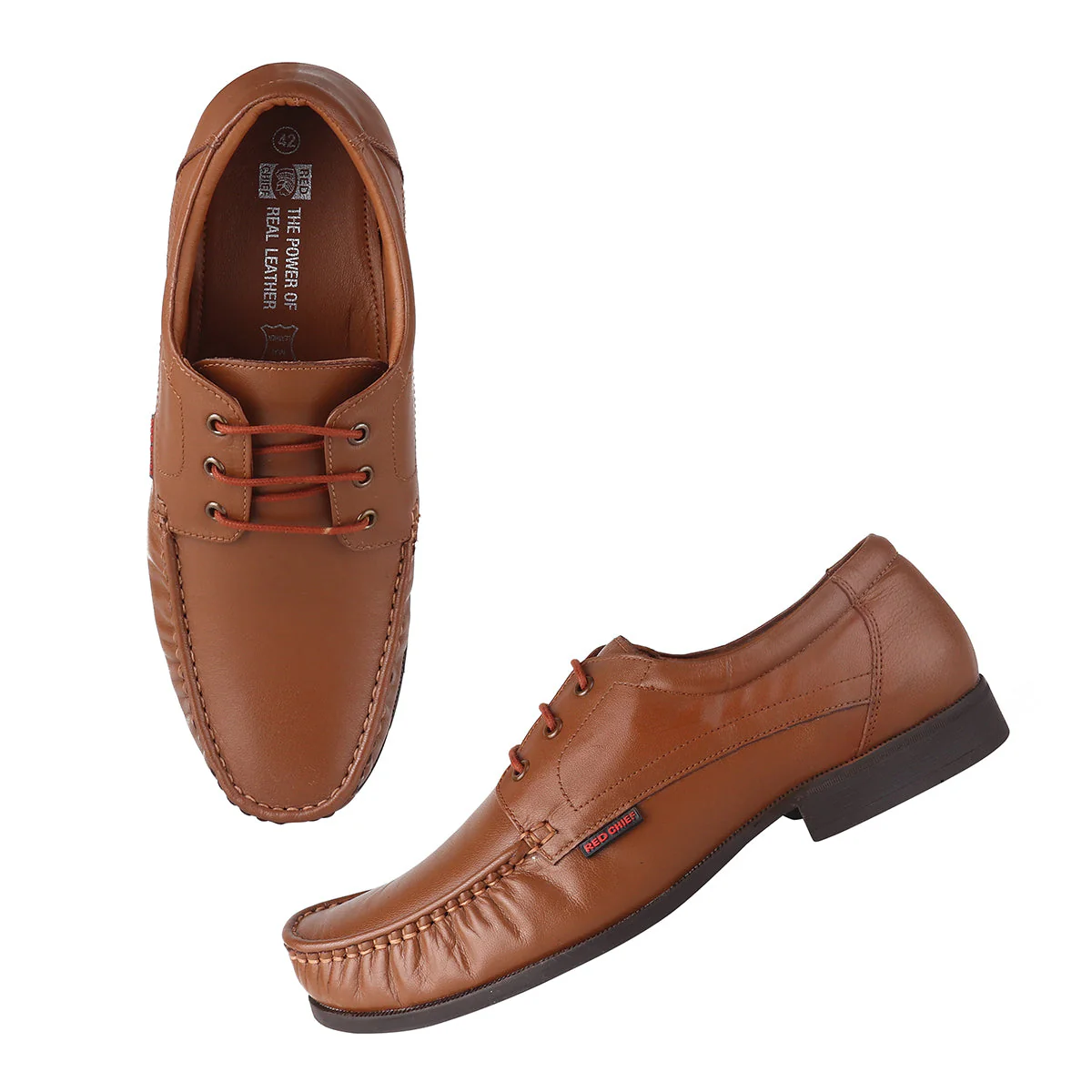 Red Chief Reddish Tan Formal Shoes for Men RC3884 R006 - Image 2