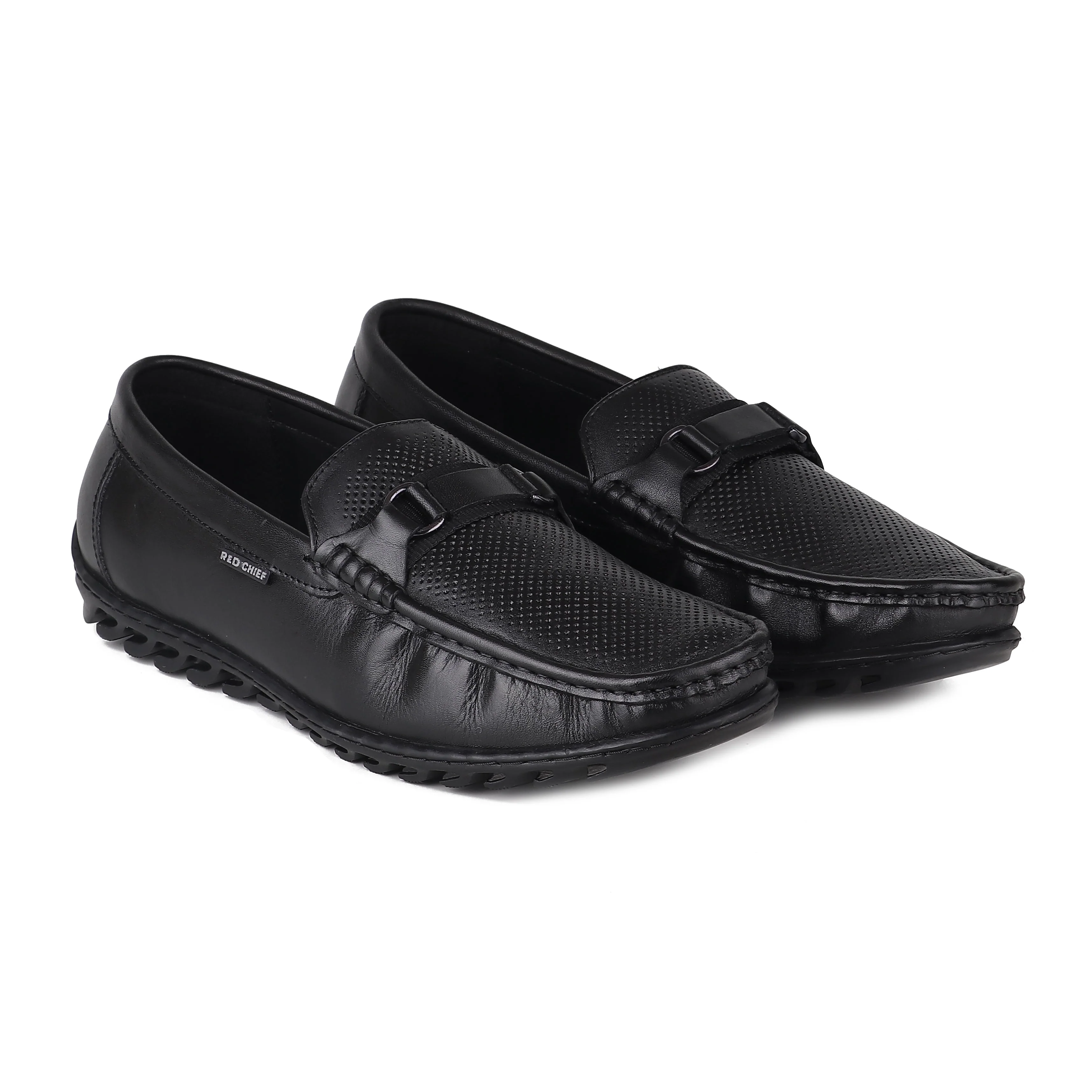 Red Chief Black Formal Loafer Shoes for Men RC3930 001 - Image 6