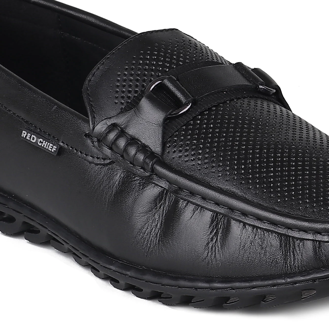 Red Chief Black Formal Loafer Shoes for Men RC3930 001 - Image 8