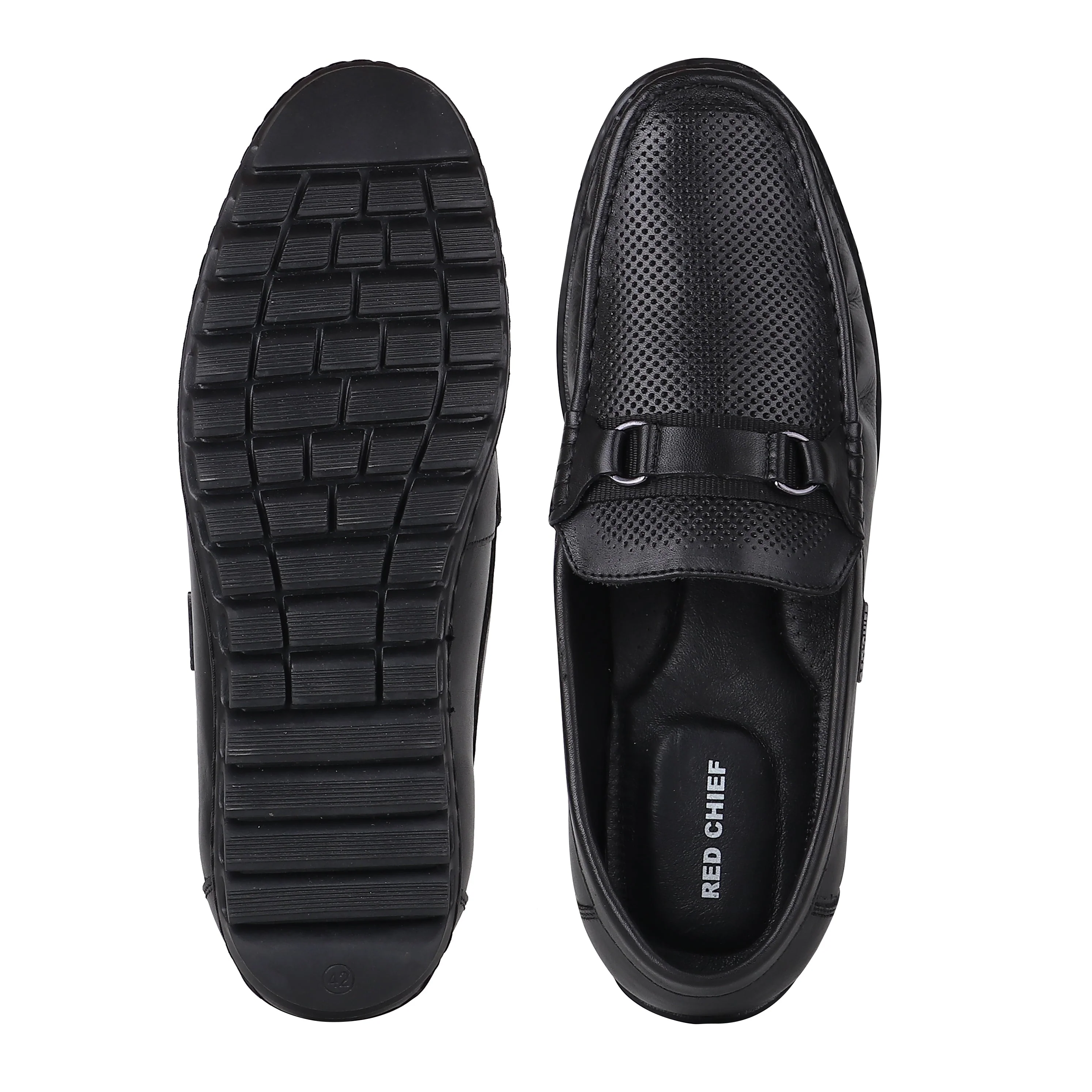 Red Chief Black Formal Loafer Shoes for Men RC3930 001 - Image 9