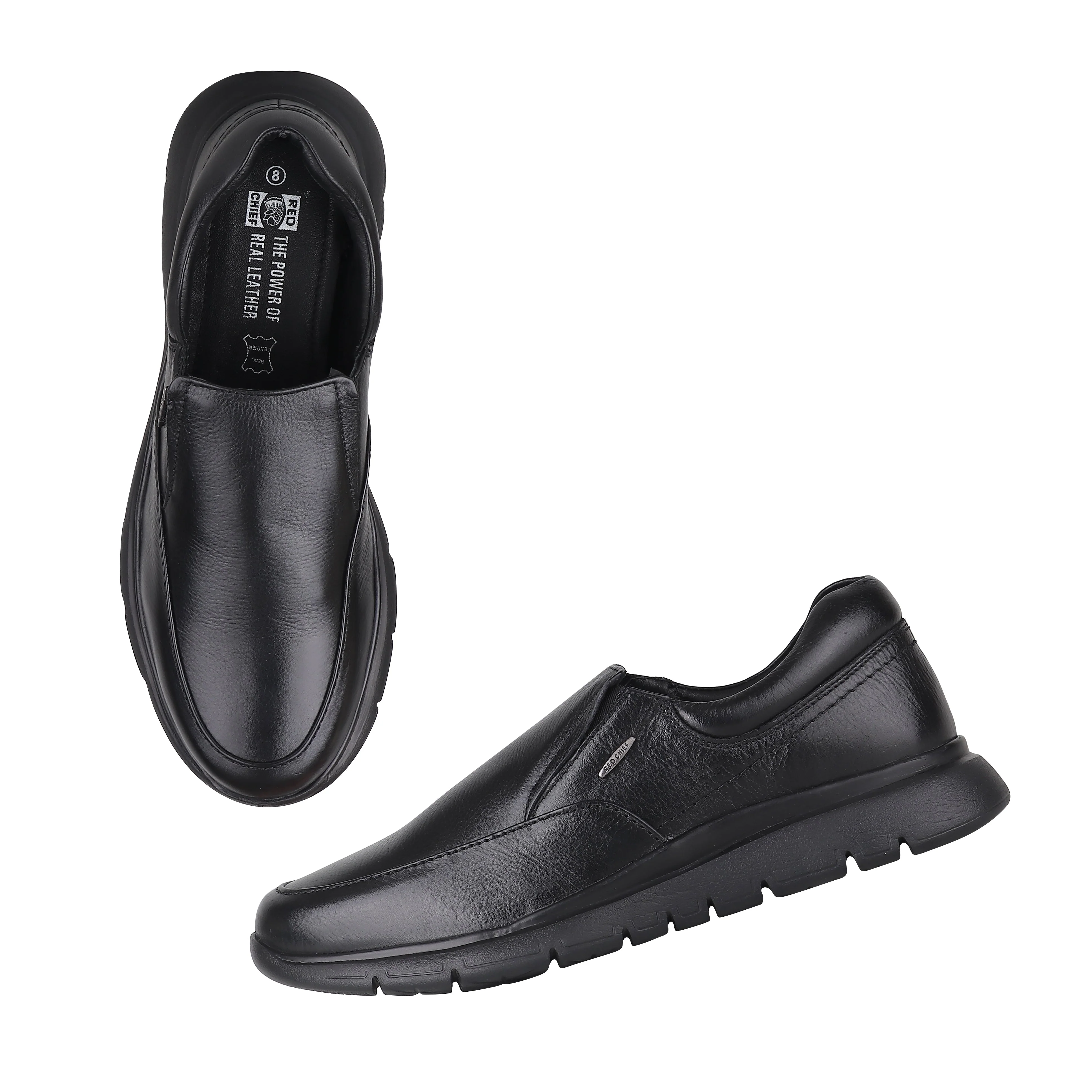 Red Chief Black Formal Shoes for Men RC3932 001 - Image 3