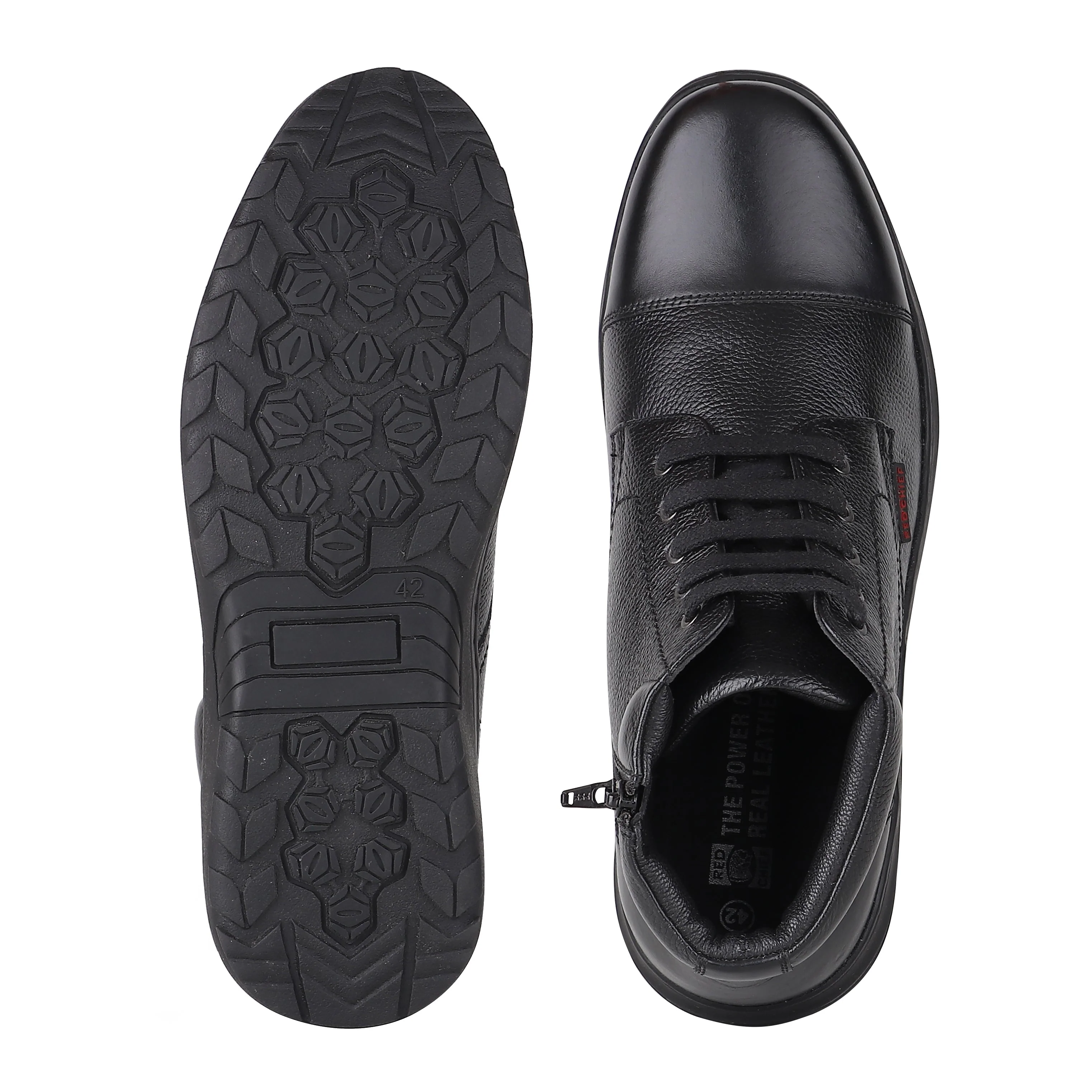 Red Chief Black Formal Boot Shoes for Men RC3933 001 - Image 9