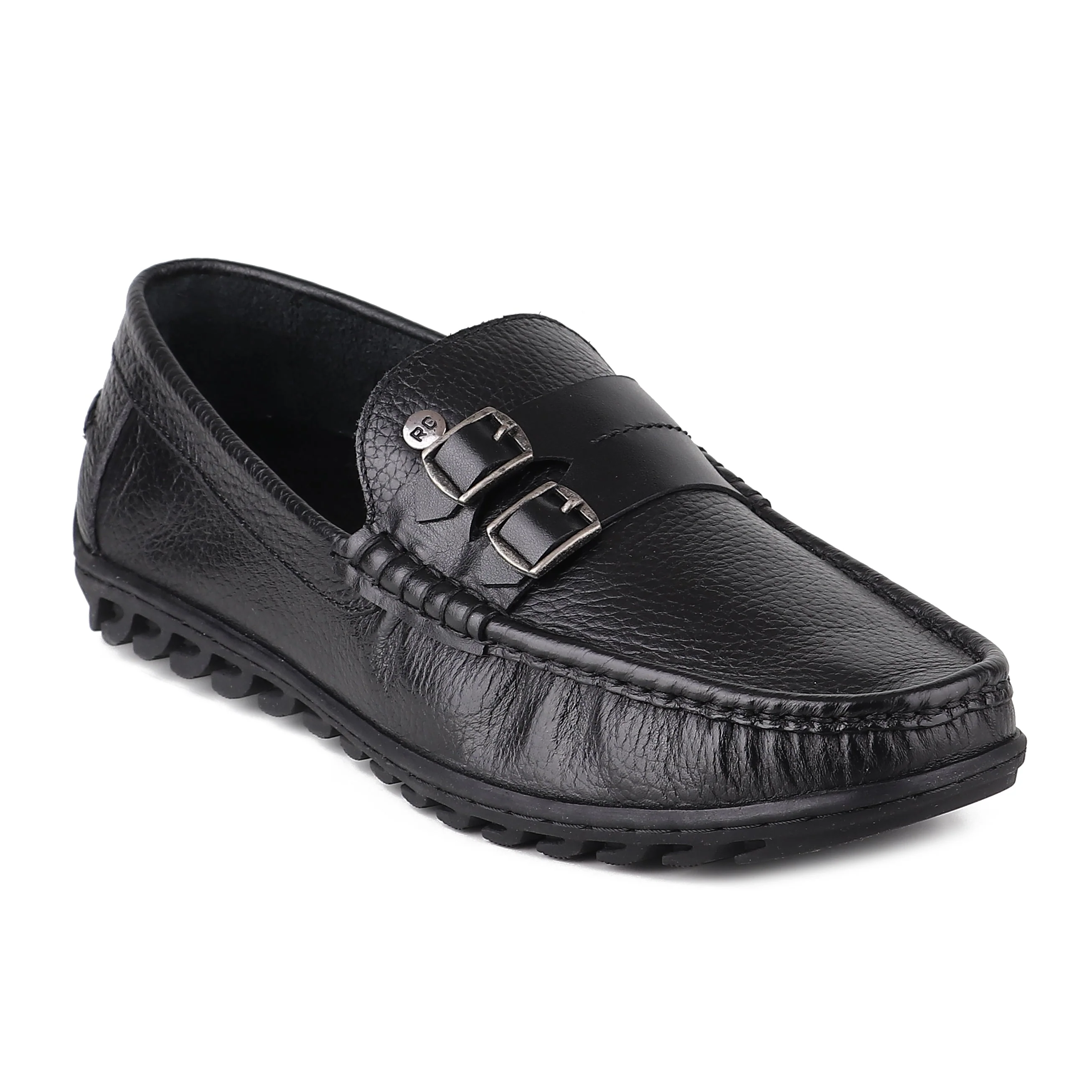 Red Chief Black Formal Loafer Shoes for Men RC3937 001 - Image 7