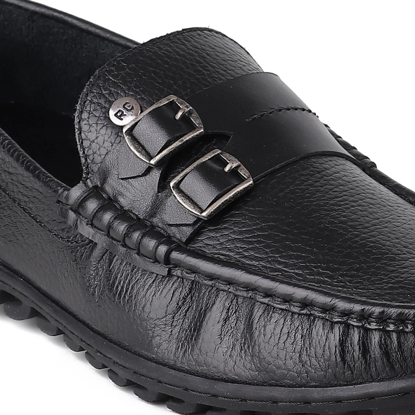 Red Chief Black Formal Loafer Shoes for Men RC3937 001 - Image 8