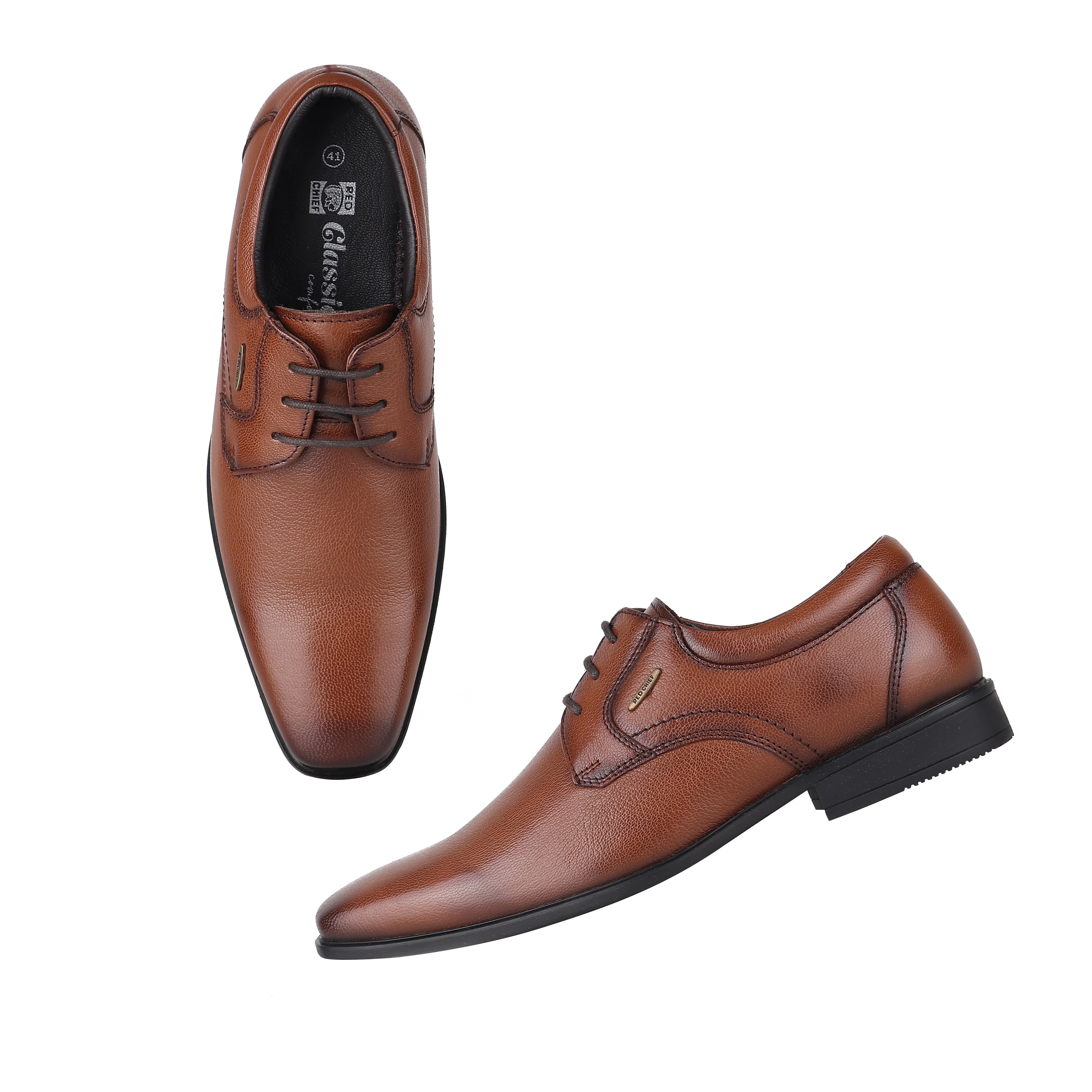 Red Chief Tan Formal Shoes for Men RC3973LR 006 - Image 3