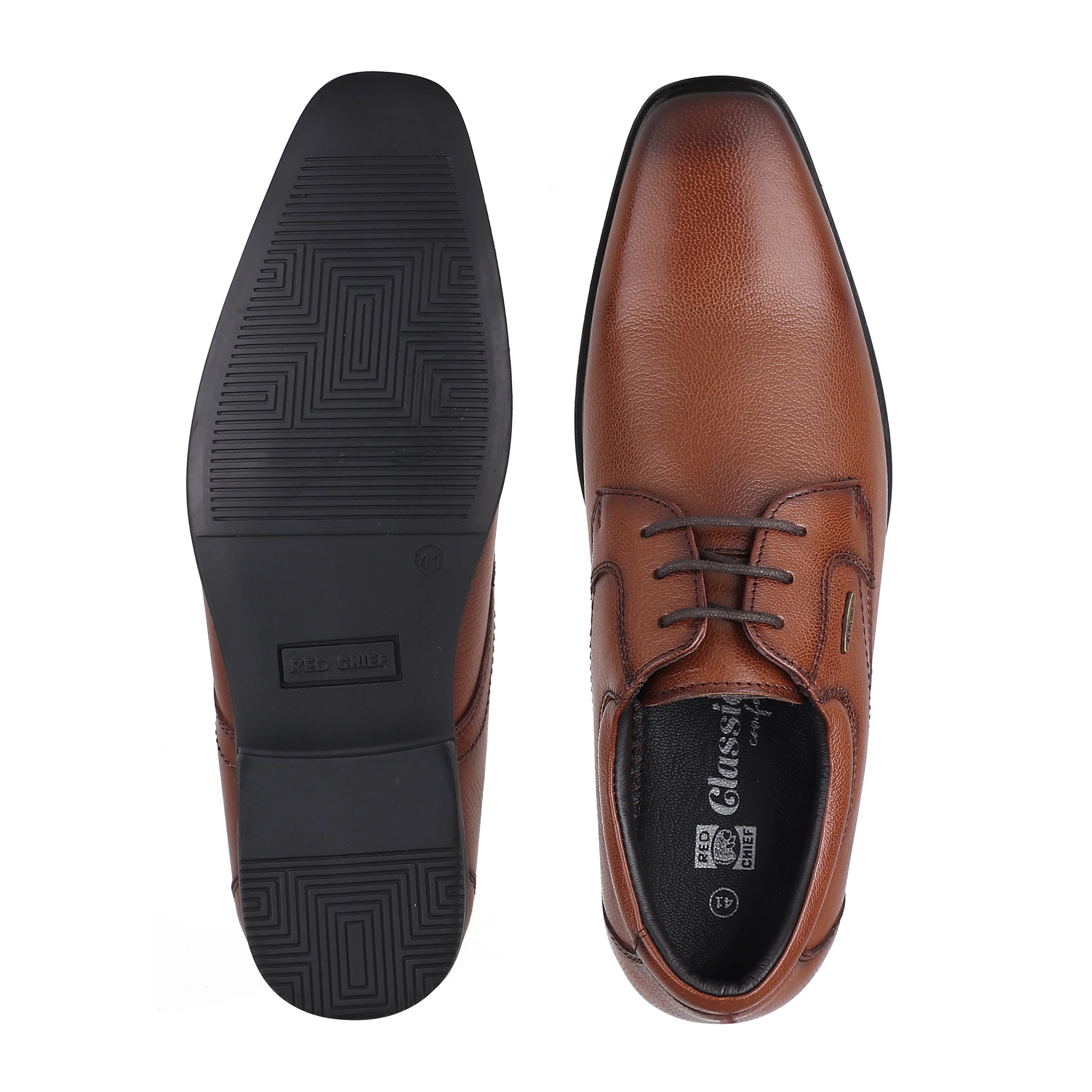 Red Chief Tan Formal Shoes for Men RC3973LR 006 - Image 9