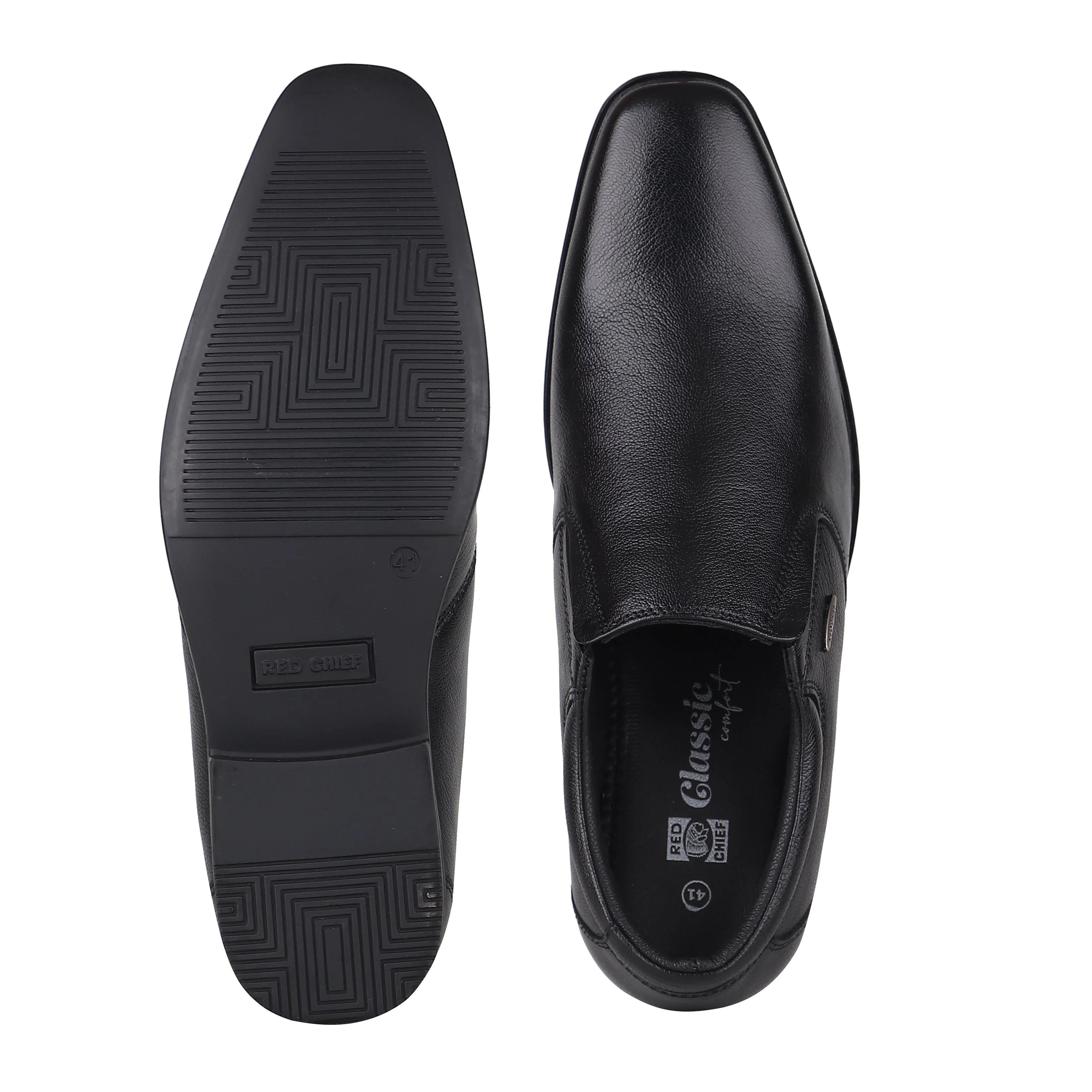 Red Chief Black Formal Shoes for Men RC3974LR 001 - Image 9