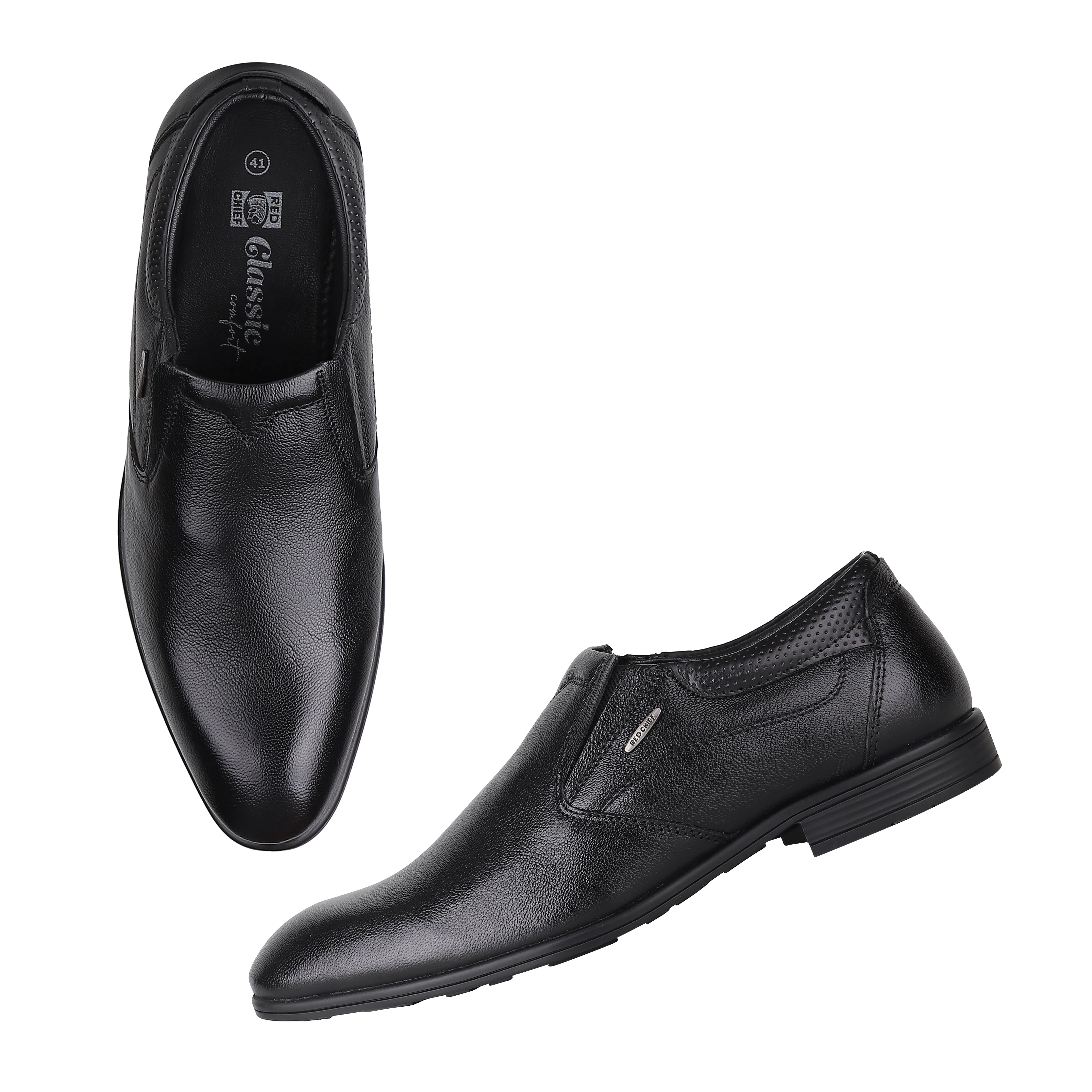 Red Chief Black Formal Shoes for Men RC3975LR 001 - Image 3