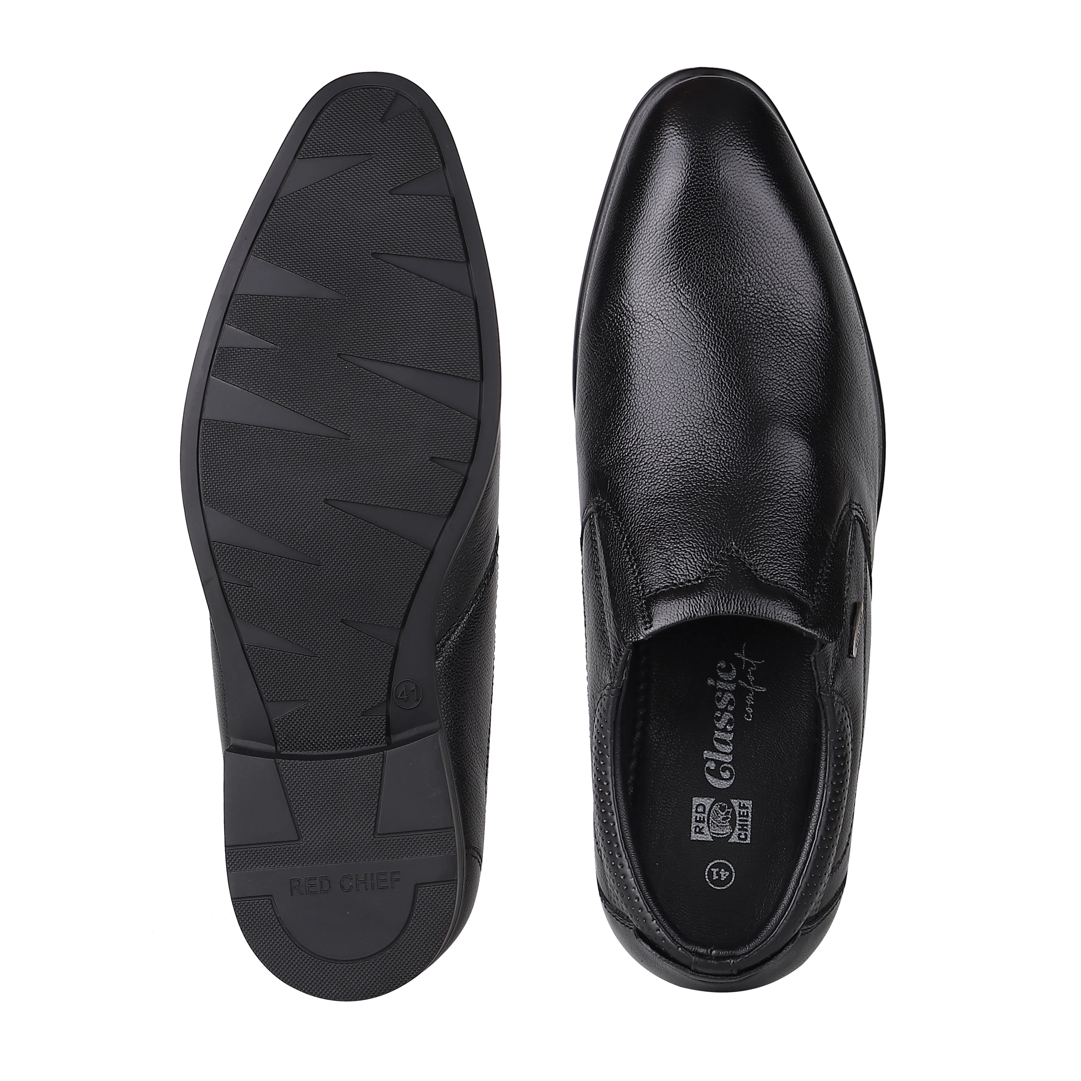 Red Chief Black Formal Shoes for Men RC3975LR 001 - Image 9