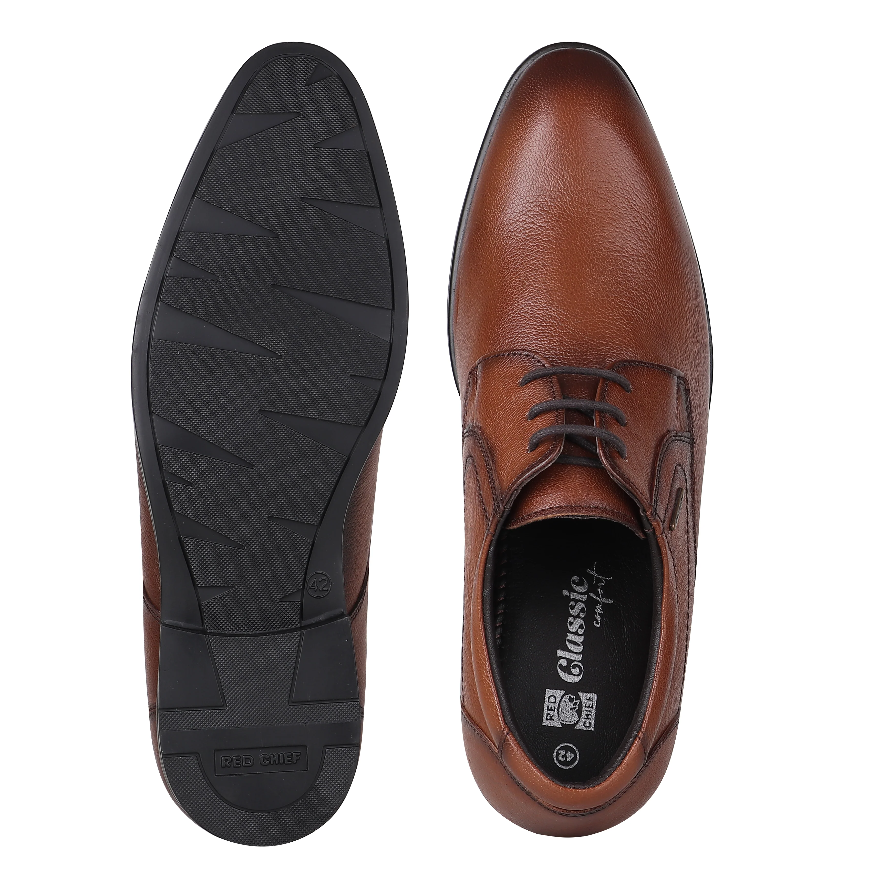 Red Chief Tan Formal Shoes for Men RC3976LR 006 - Image 9
