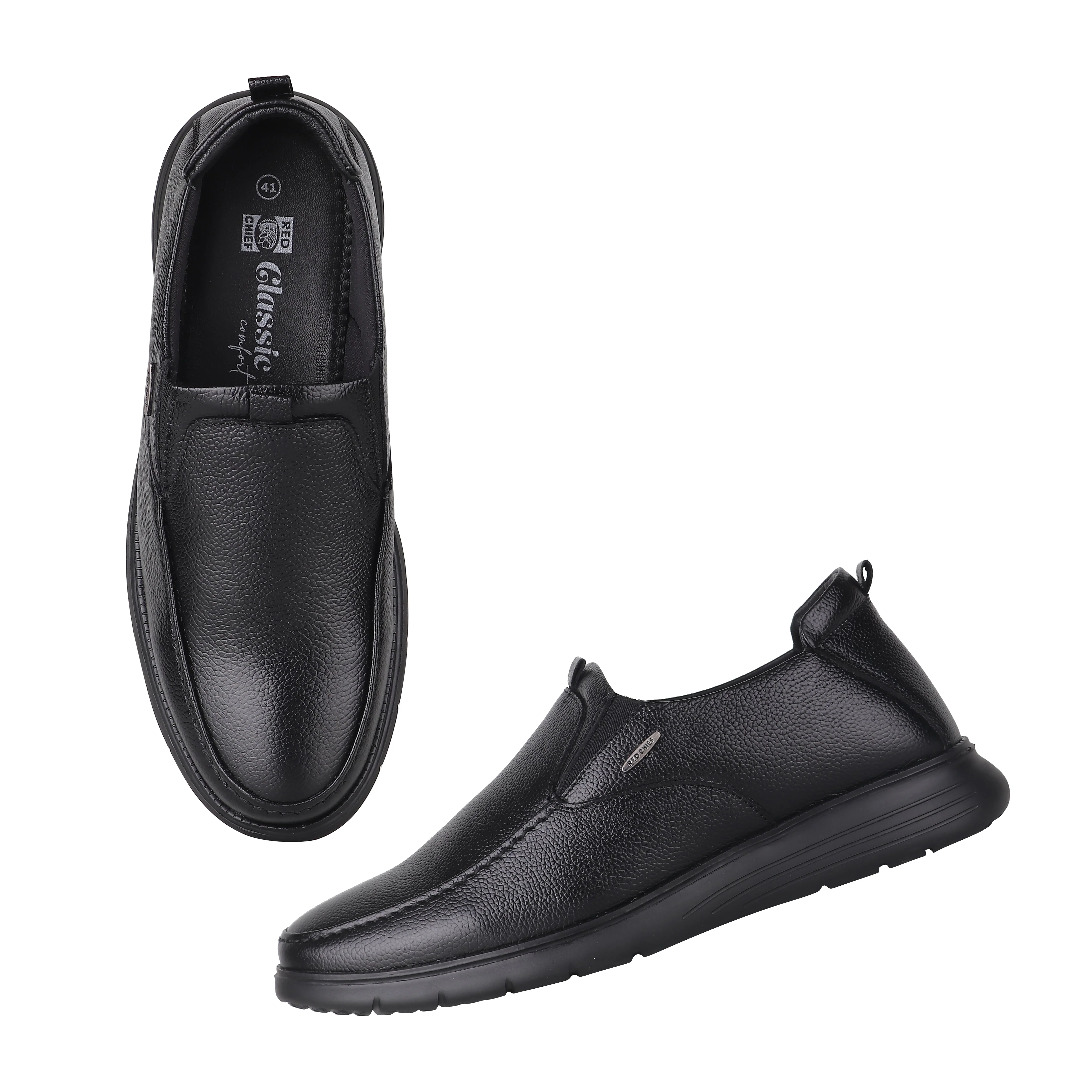 Red Chief Black Formal Shoes for Men RC3977LR 001 - Image 3