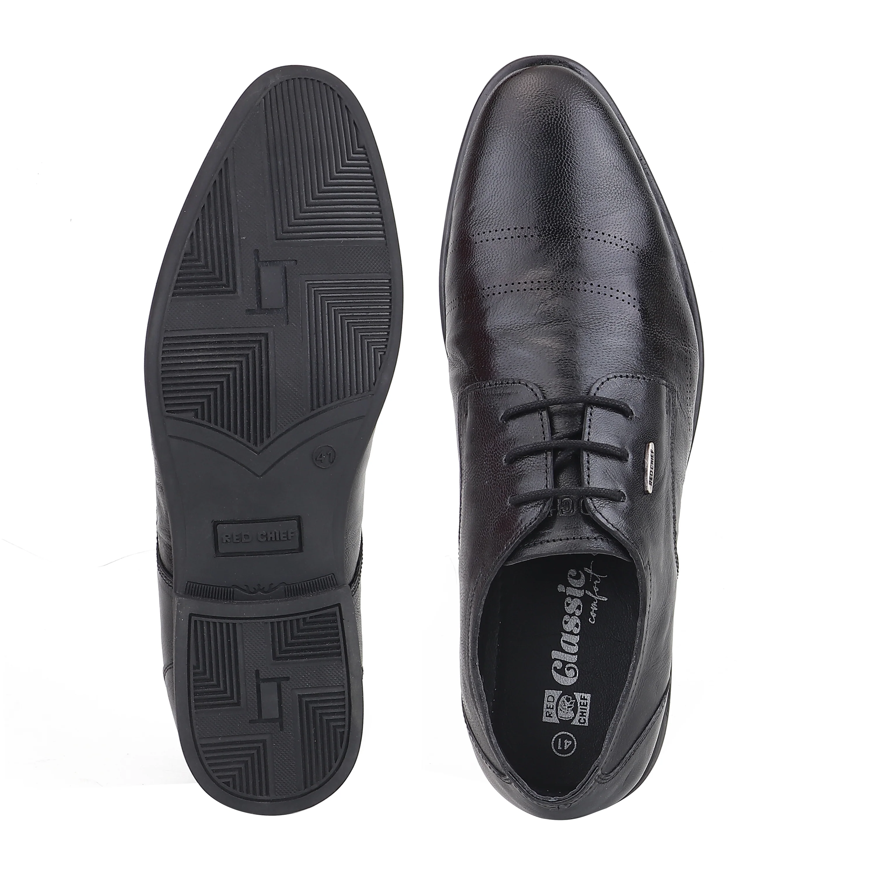 Red Chief Black Formal Shoes for Men RC4029 001 - Image 9