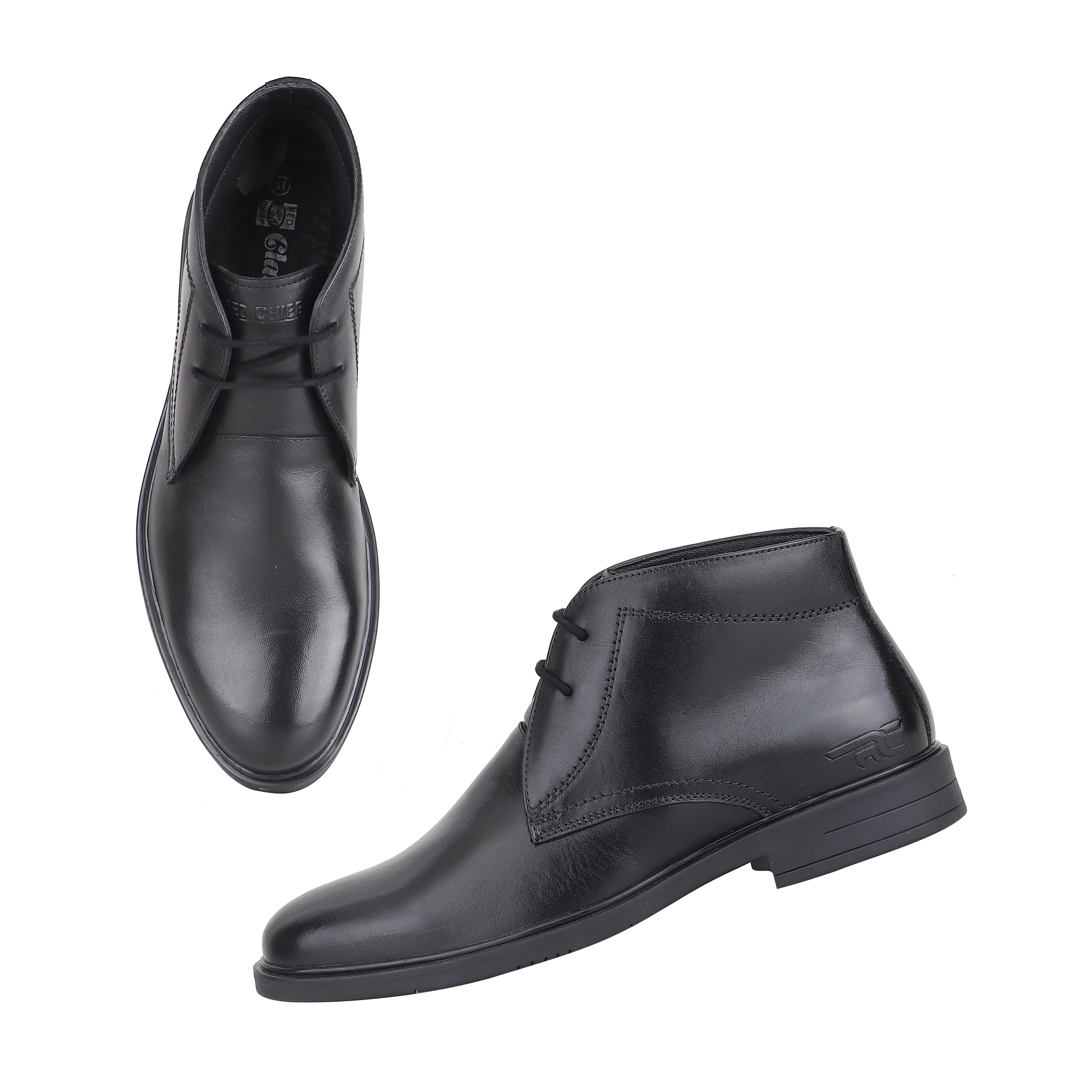 Red Chief Black Formal Boot Shoes for Men RC4031 001 - Image 4