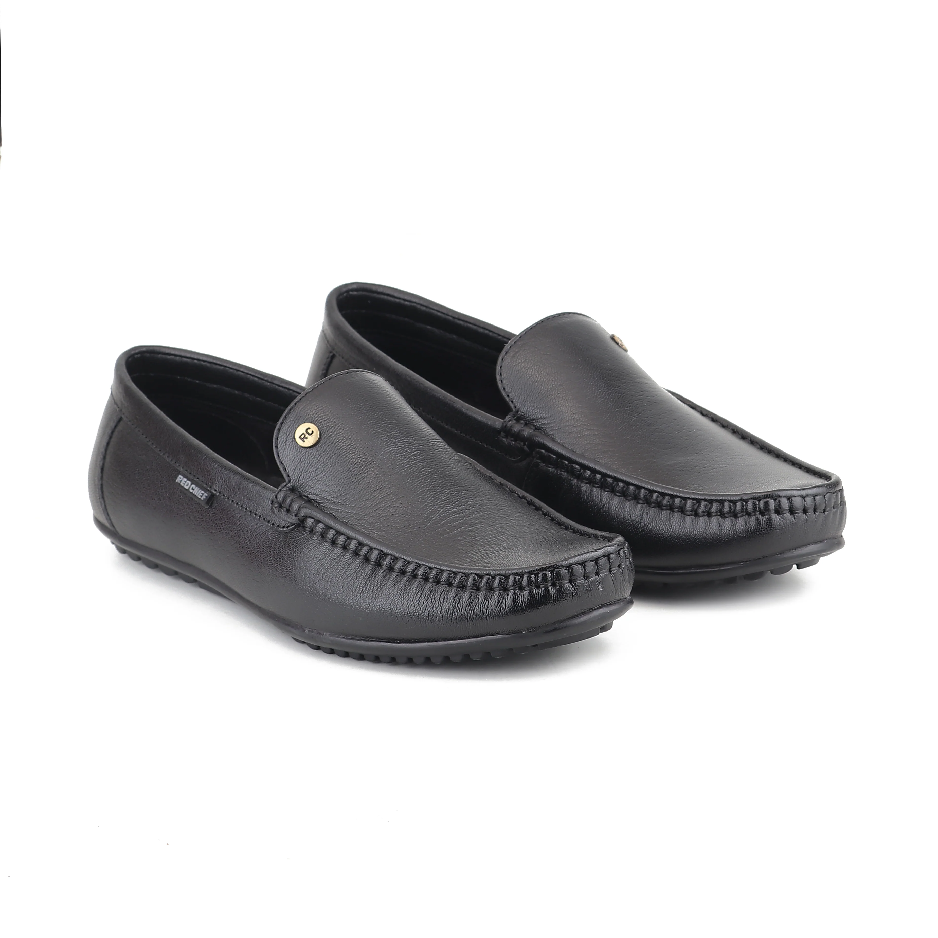 Red Chief Black Formal Loafer Shoes for Men RC4036 001 - Image 5