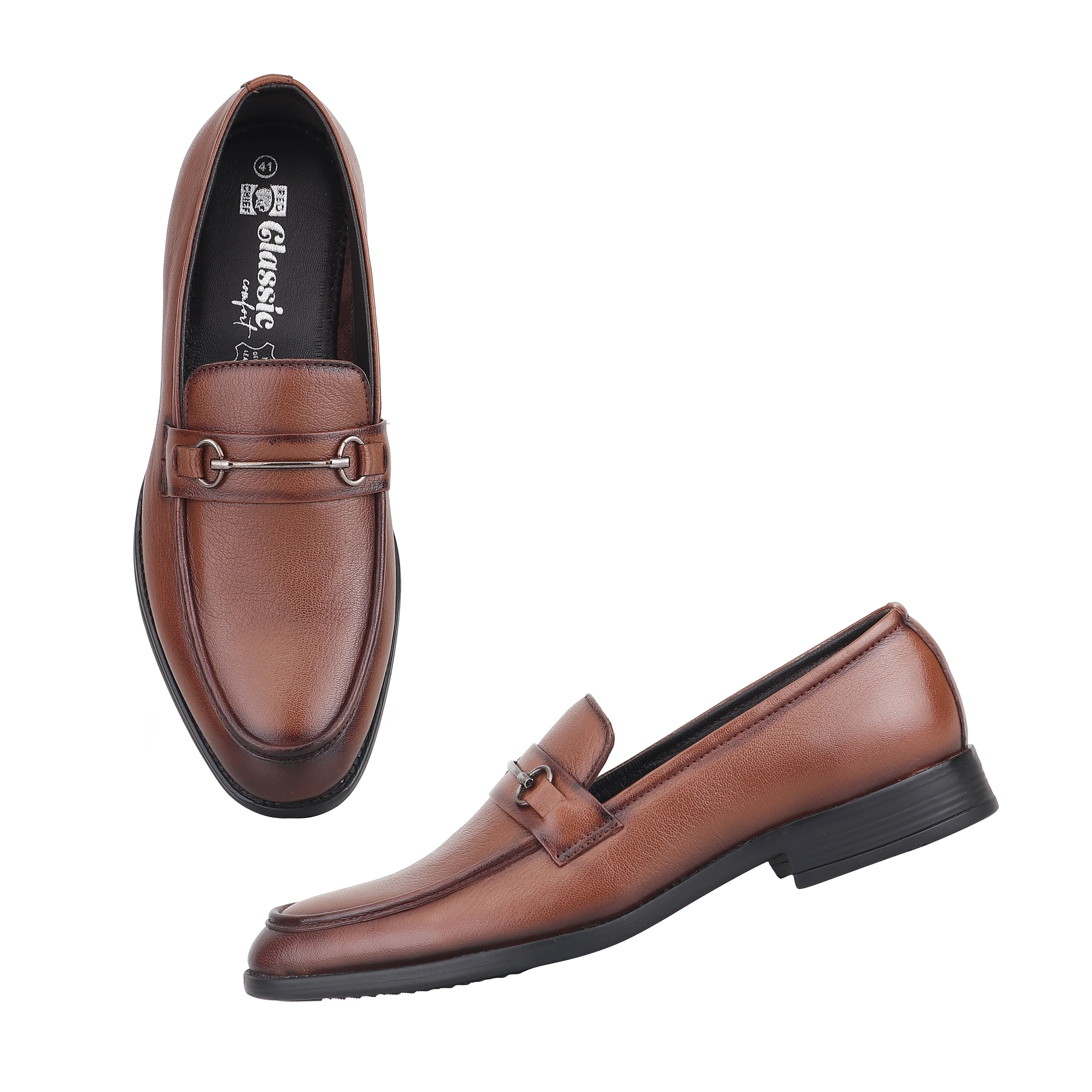Red Chief Tan Formal Shoes for Men RC4038 006 - Image 2