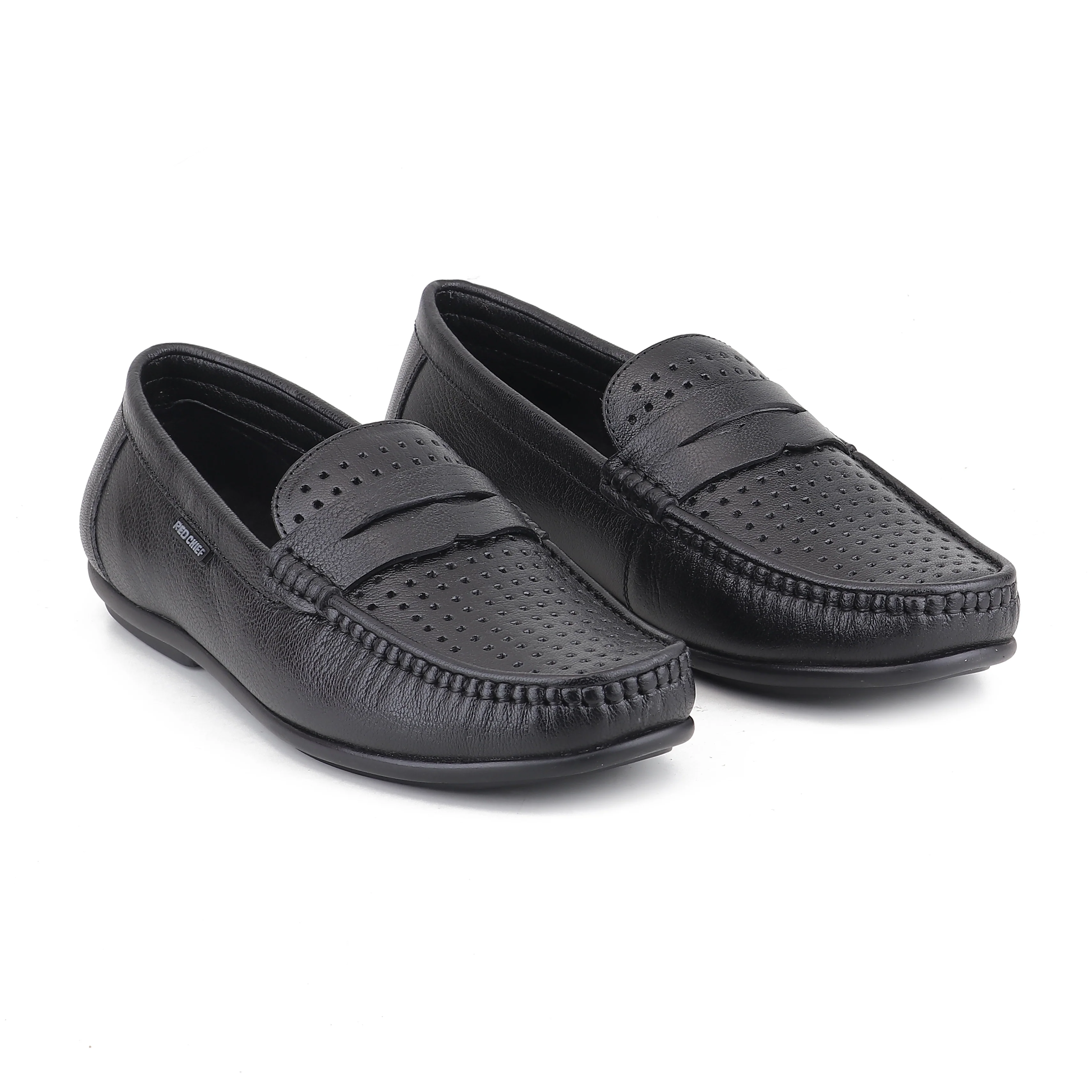 Red Chief Black Formal Loafer Shoes for Men RC4040 001 - Image 5