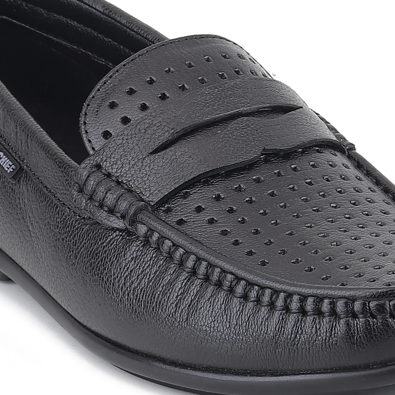 Red Chief Black Formal Loafer Shoes for Men RC4040 001 - Image 7