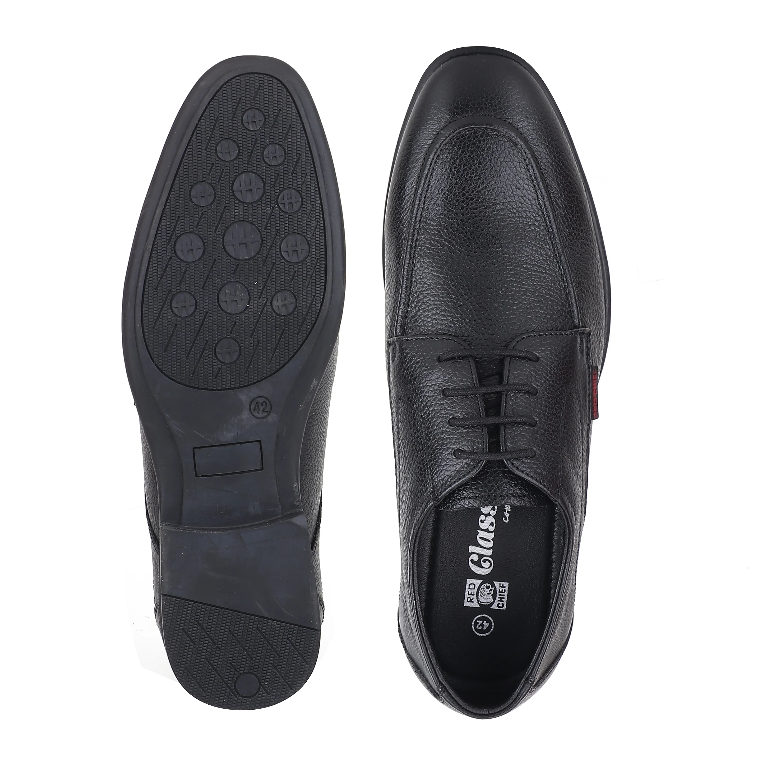 Red Chief Black Formal Shoes for Men RC4046 001 - Image 9