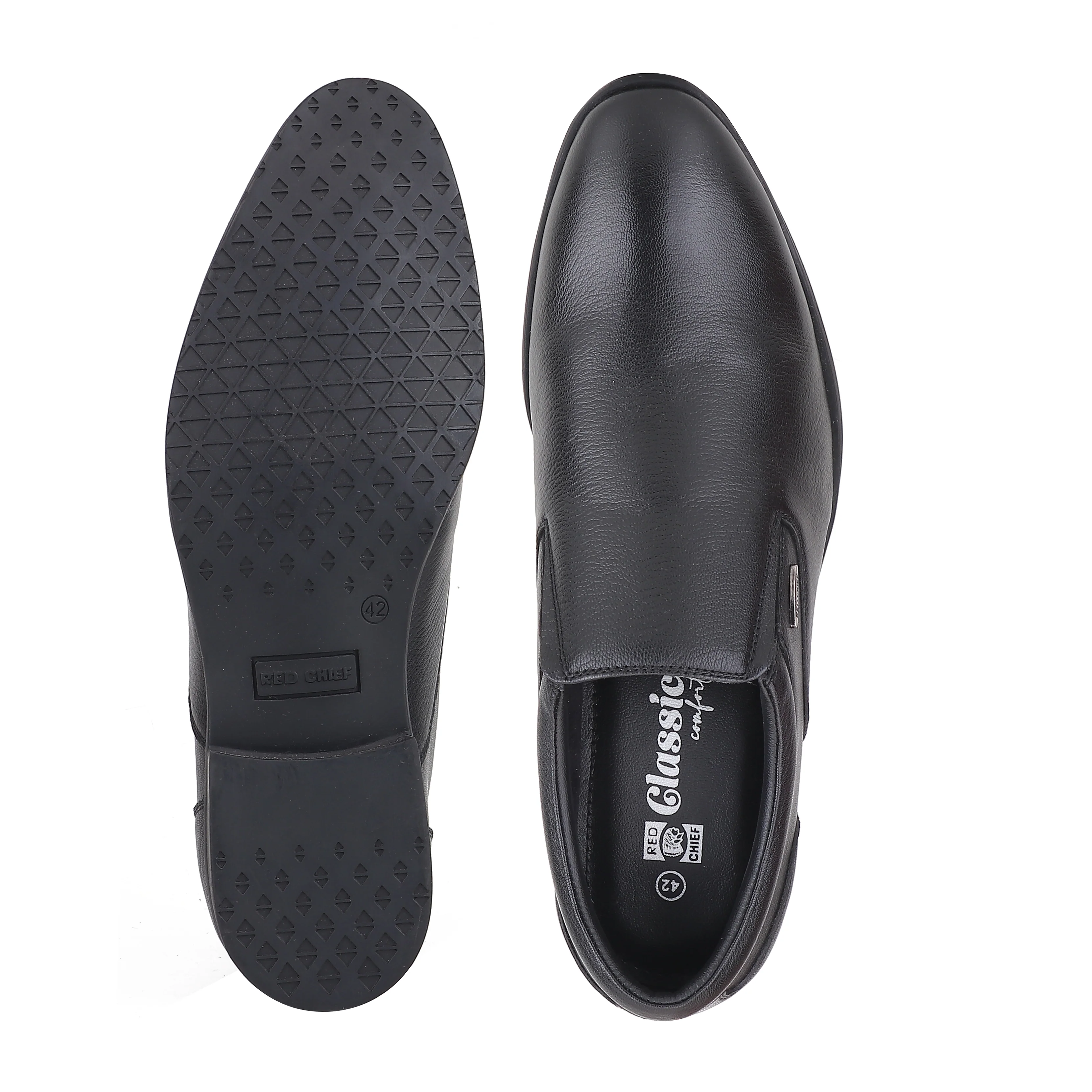 Red Chief Black Formal Shoes for Men RC4050LR 001 - Image 9