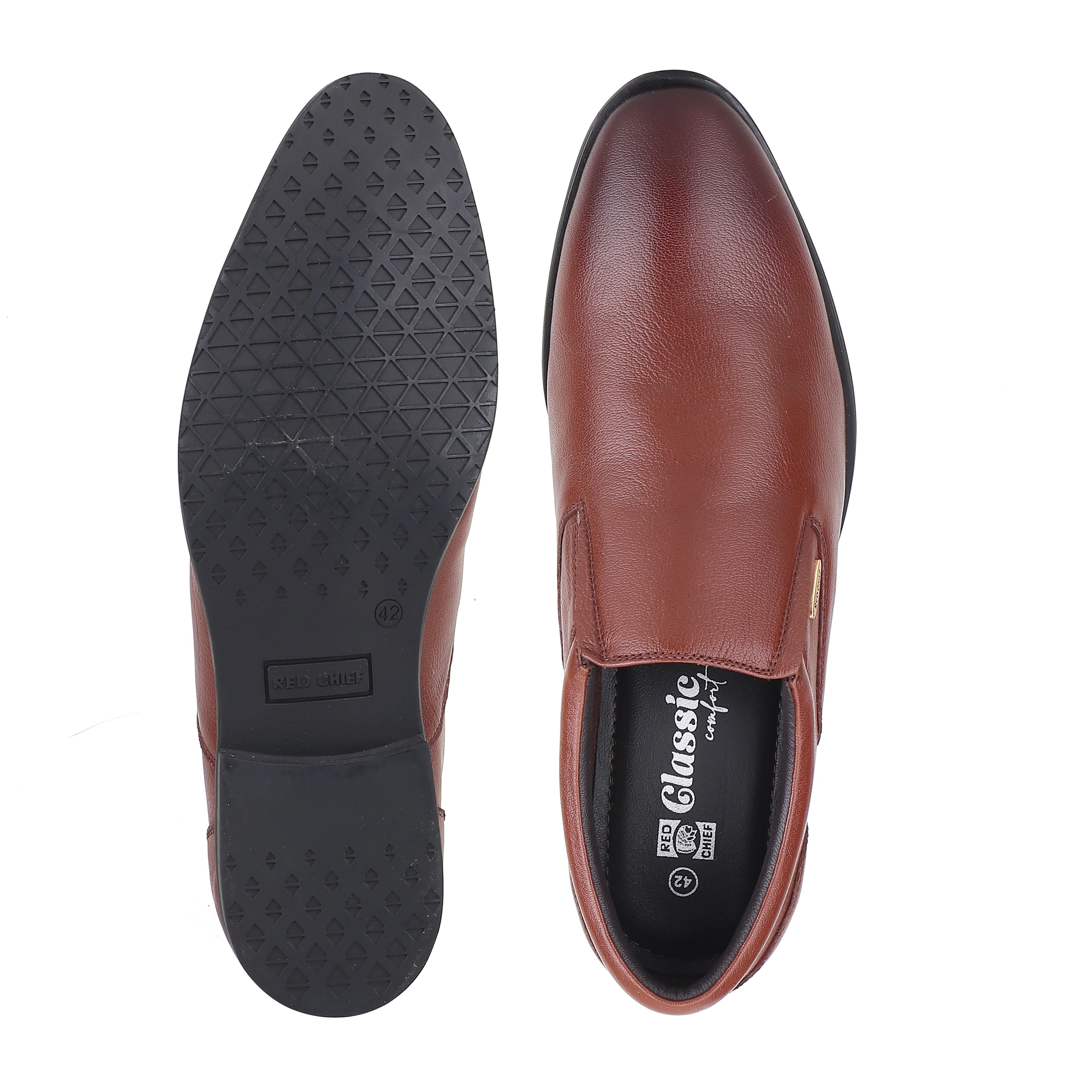 Red Chief Tan Formal Shoes for Men RC4050LR 006 - Image 9