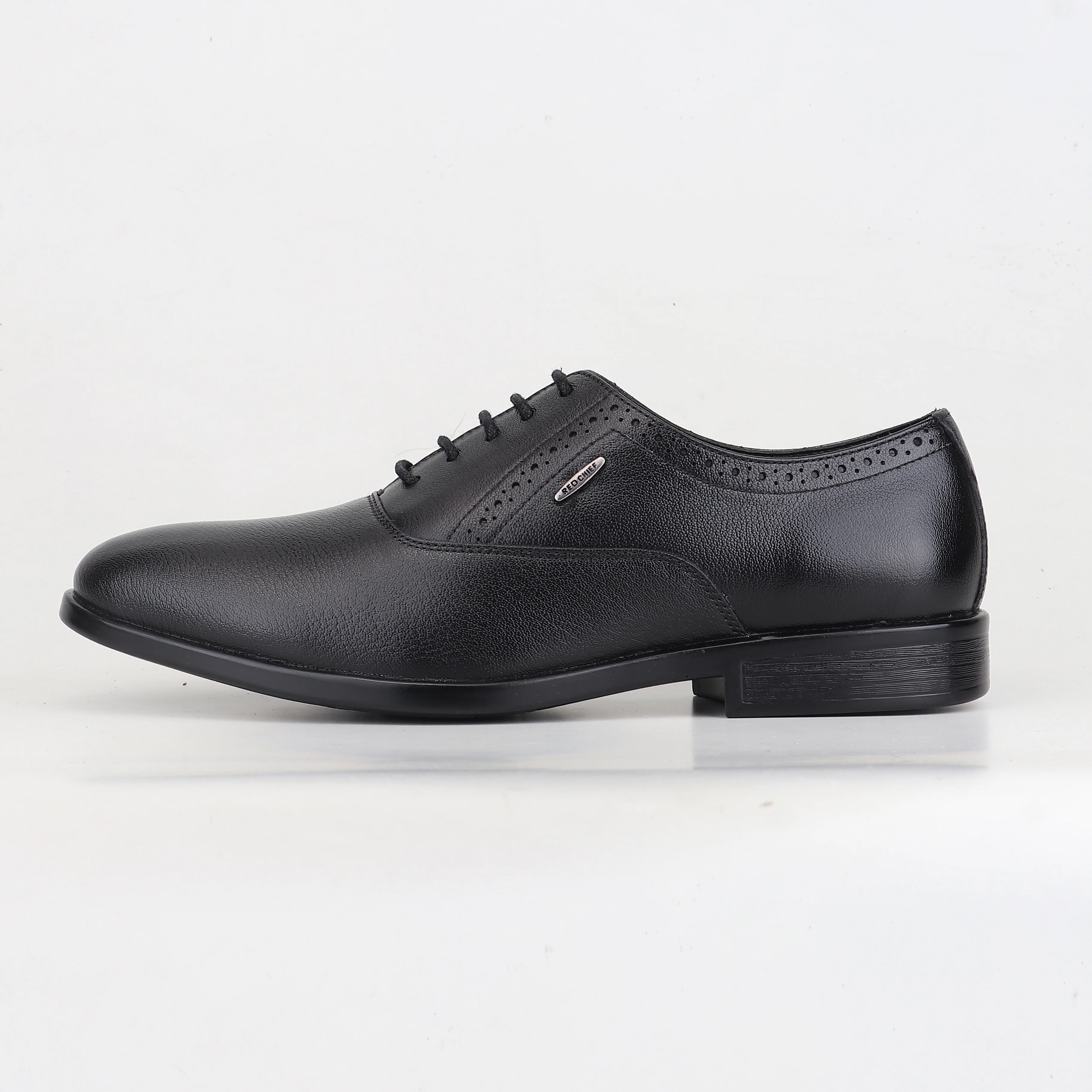 Red Chief Black Formal Oxford Shoes for Men RC4054LR 001 - Image 3