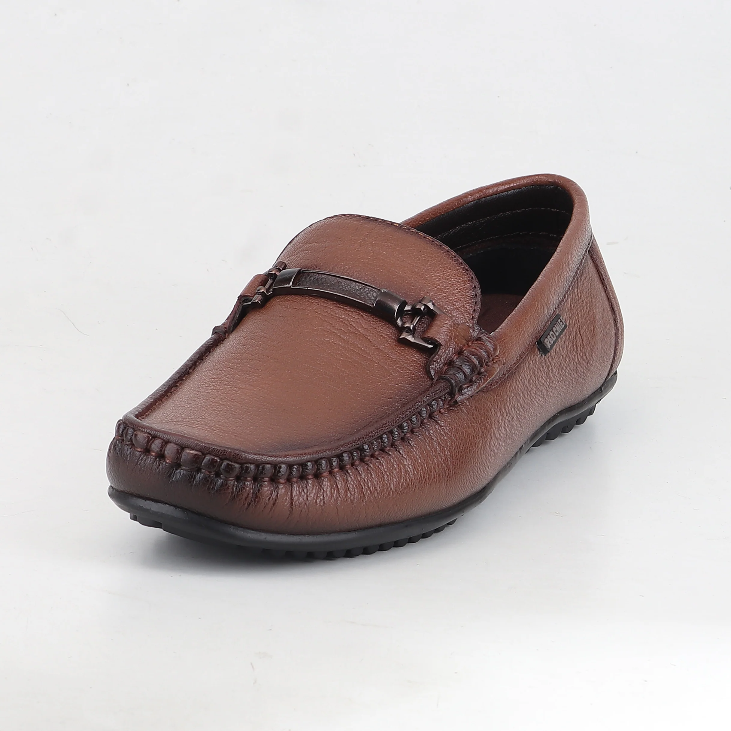 Red Chief Tan Formal Loafer Shoes for Men RC4065 006 - Image 6