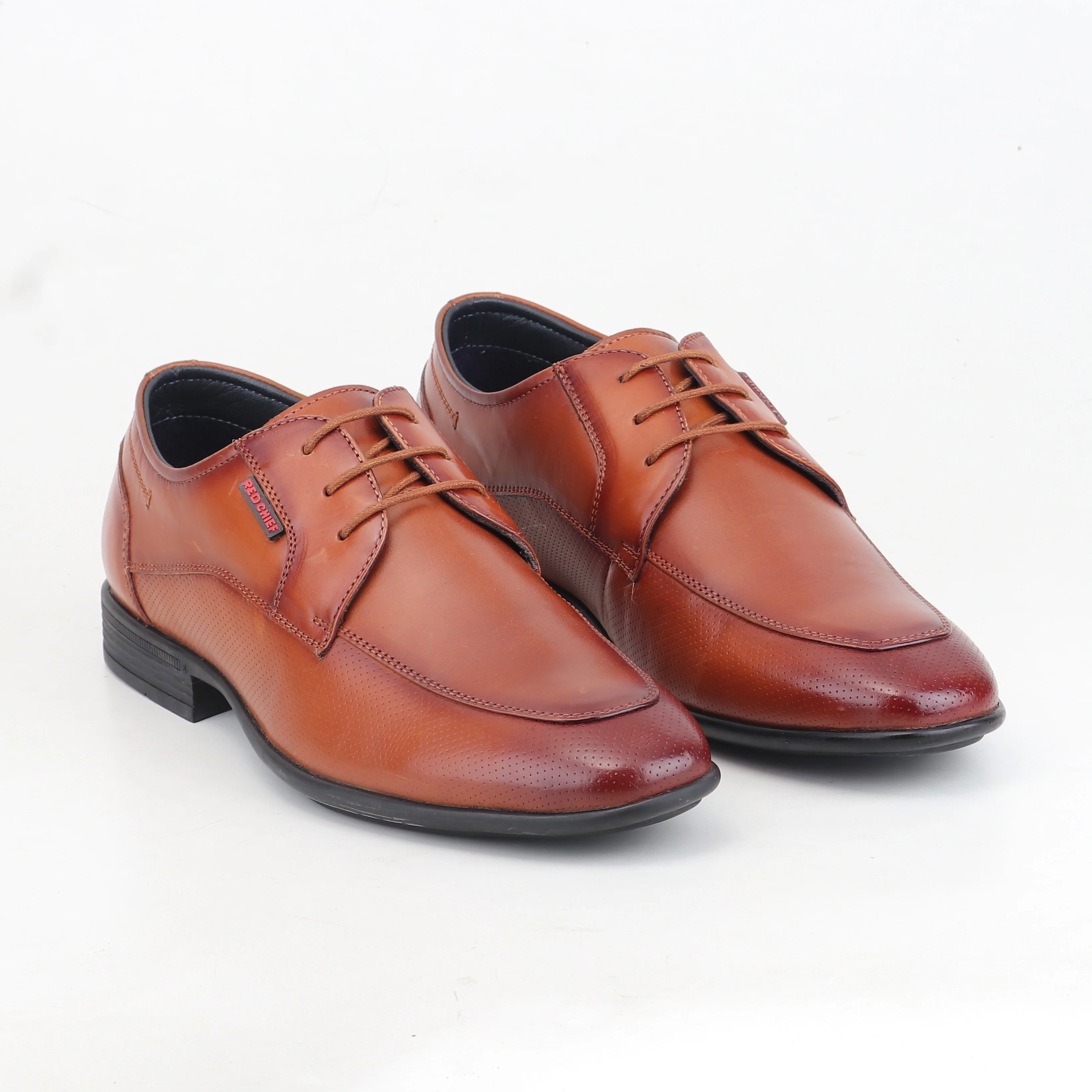 Red Chief Tan Formal Shoes for Men RC4068 006 - Image 4
