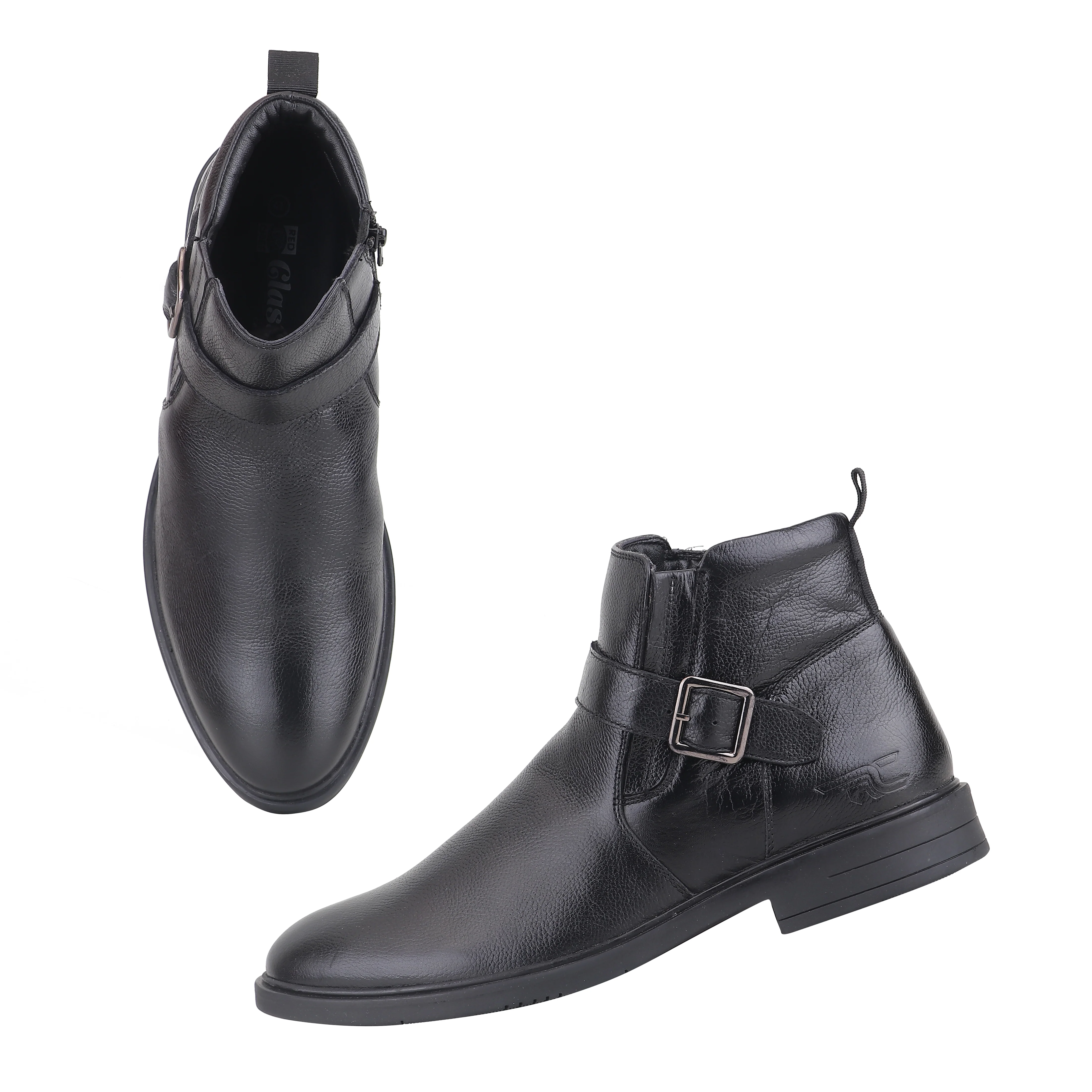 Red Chief Black Formal Chelsea Boot Shoes for Men RC4072 001 - Image 2