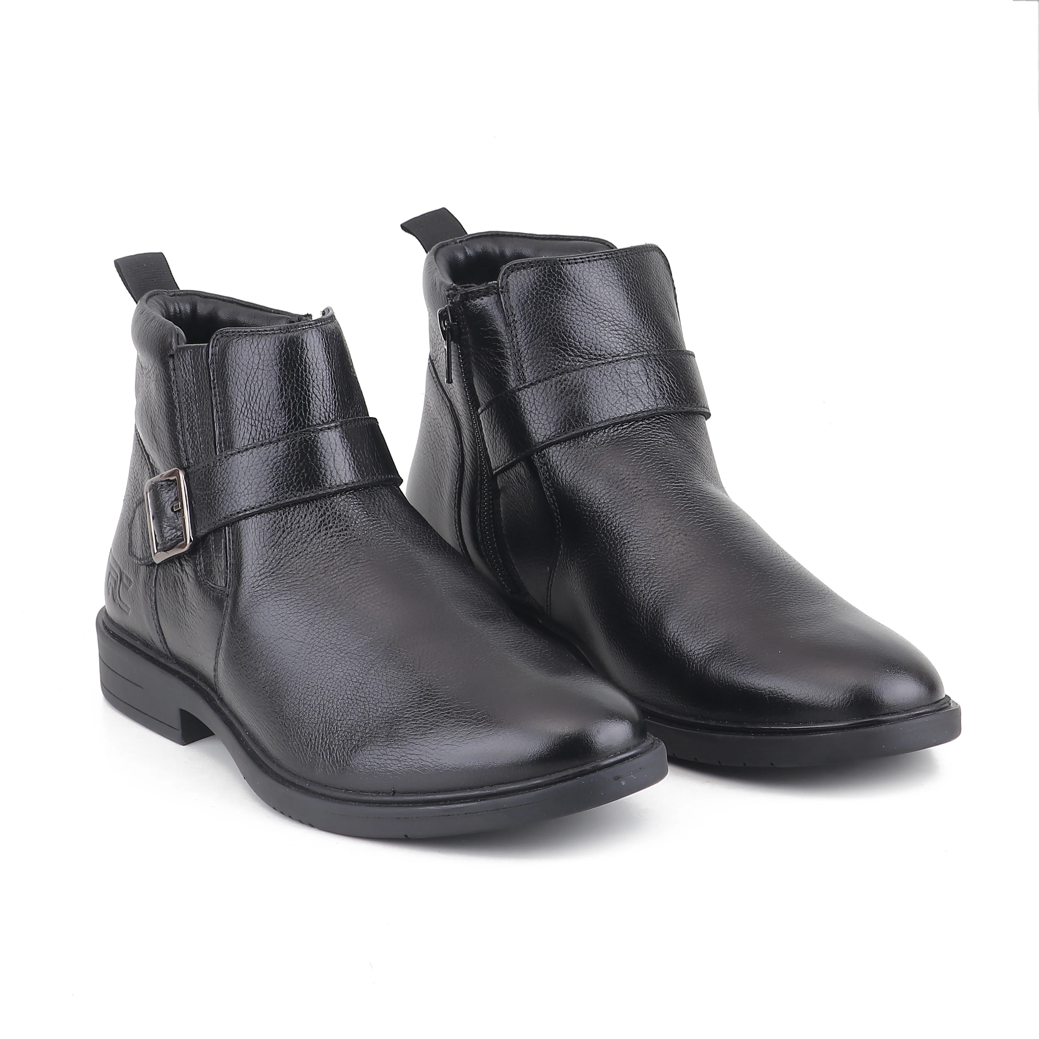 Red Chief Black Formal Chelsea Boot Shoes for Men RC4072 001 - Image 4