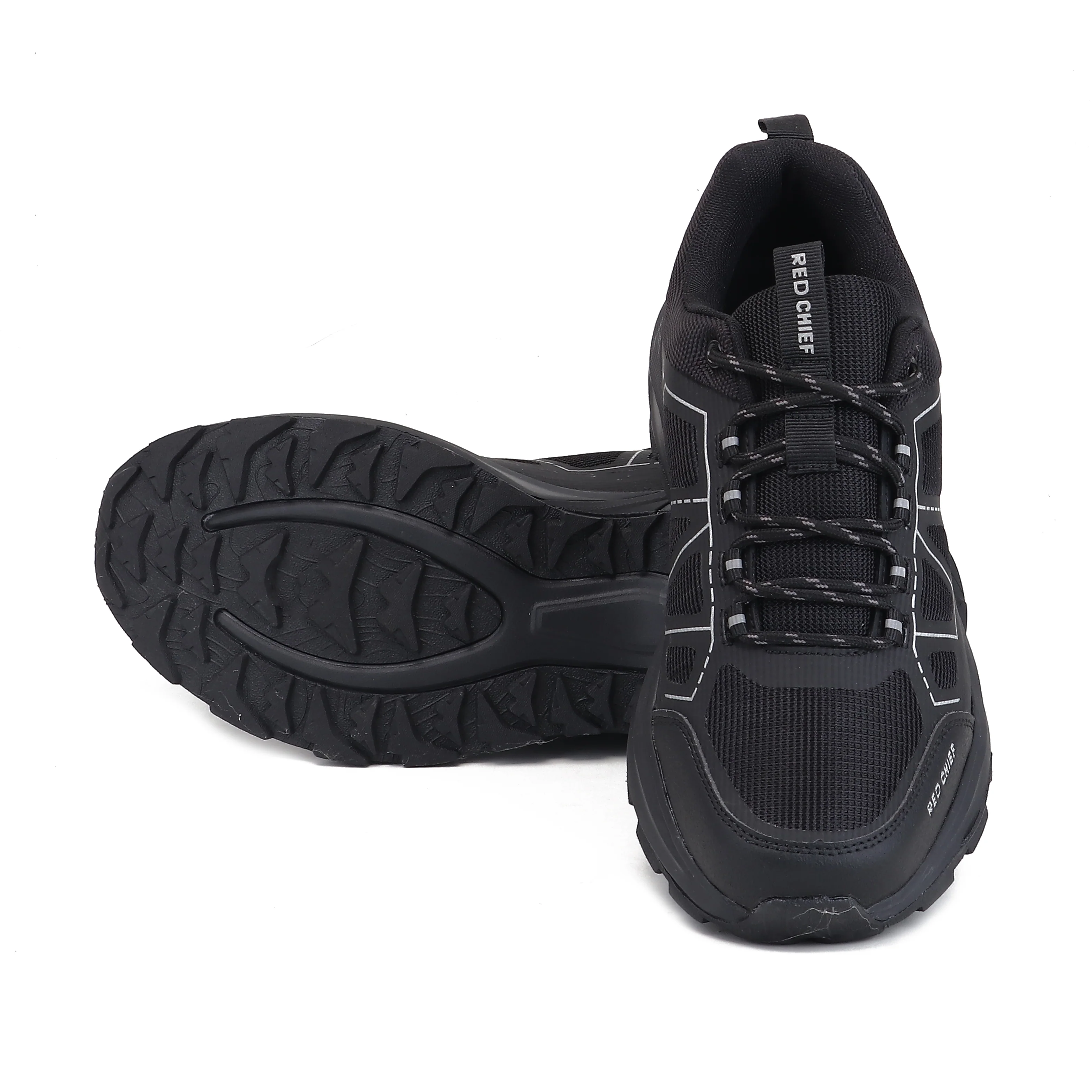 Red Chief Sports Black Hiker Shoes for Men H20045 001 - Image 2