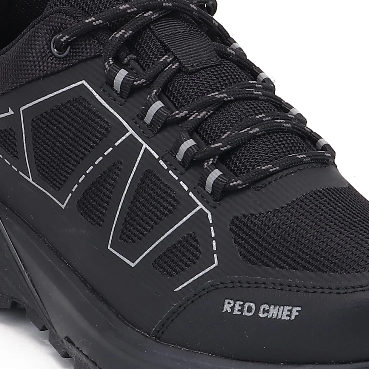 Red Chief Sports Black Hiker Shoes for Men H20045 001 - Image 6