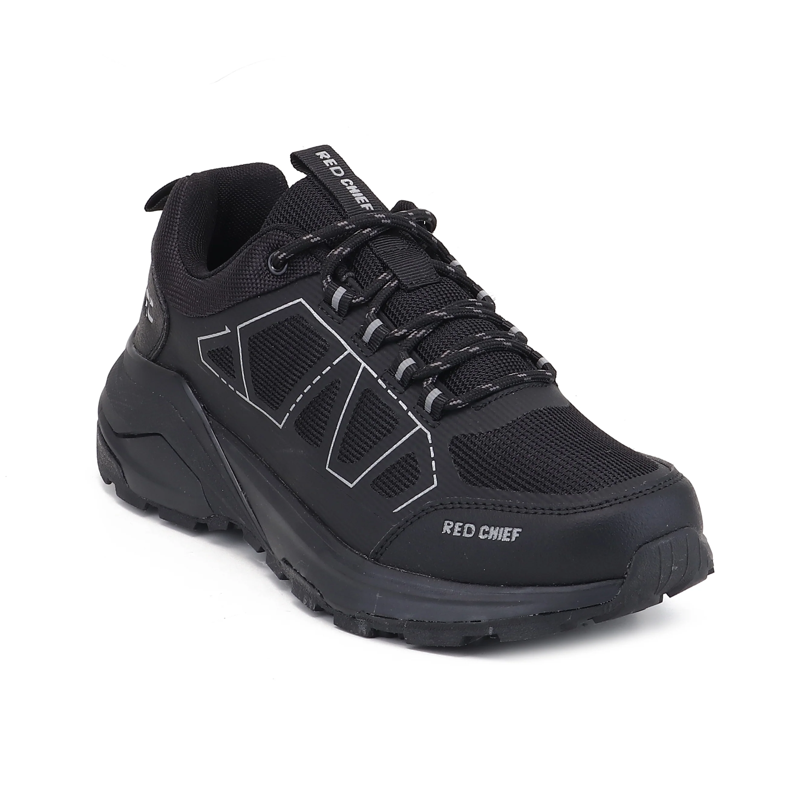 Red Chief Sports Black Hiker Shoes for Men H20045 001 - Image 7