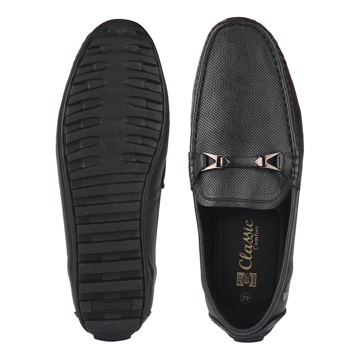 Red Chief Black Loafer for Men RC1960 001 - Image 8