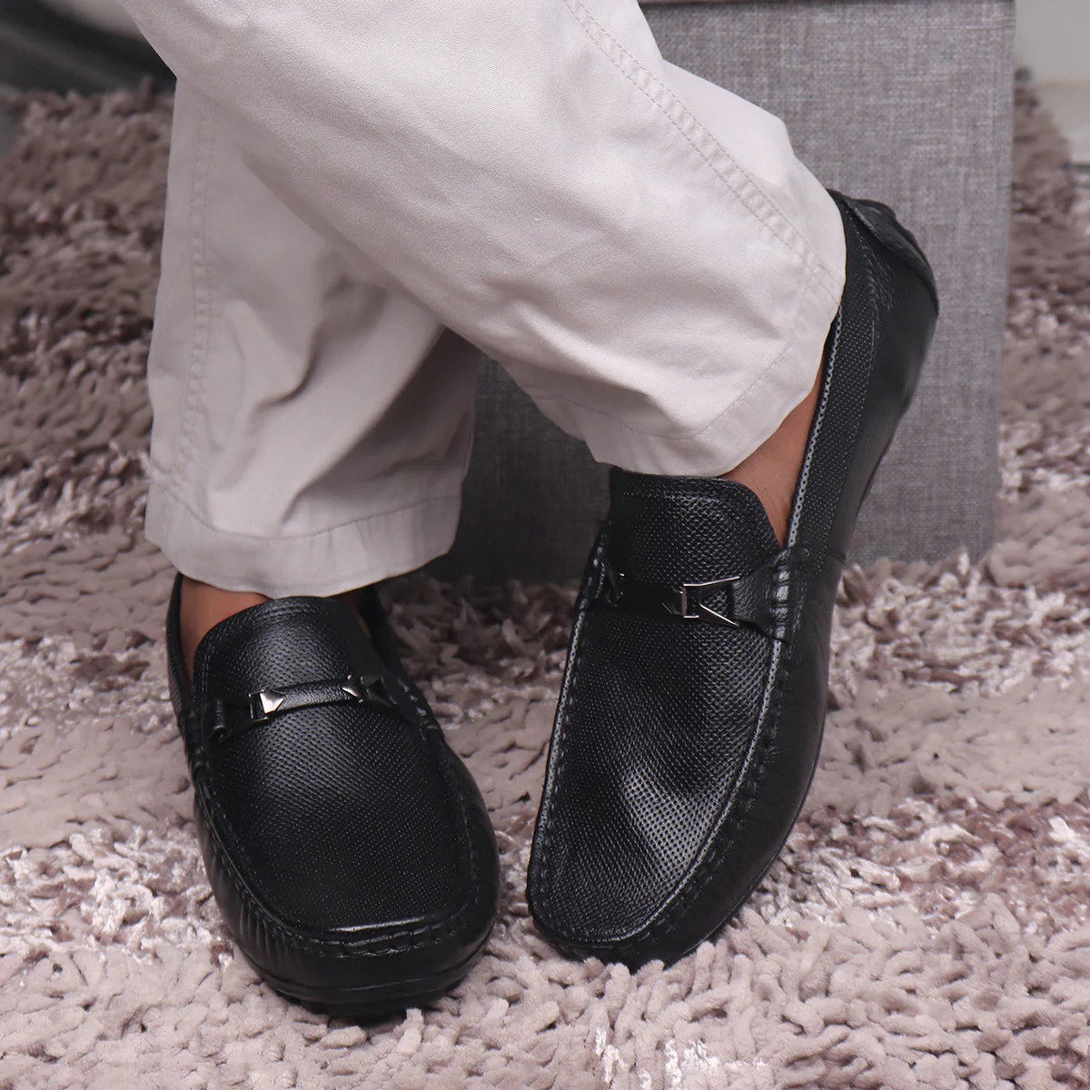 Red Chief Black Loafer for Men RC1960 001 - Image 9