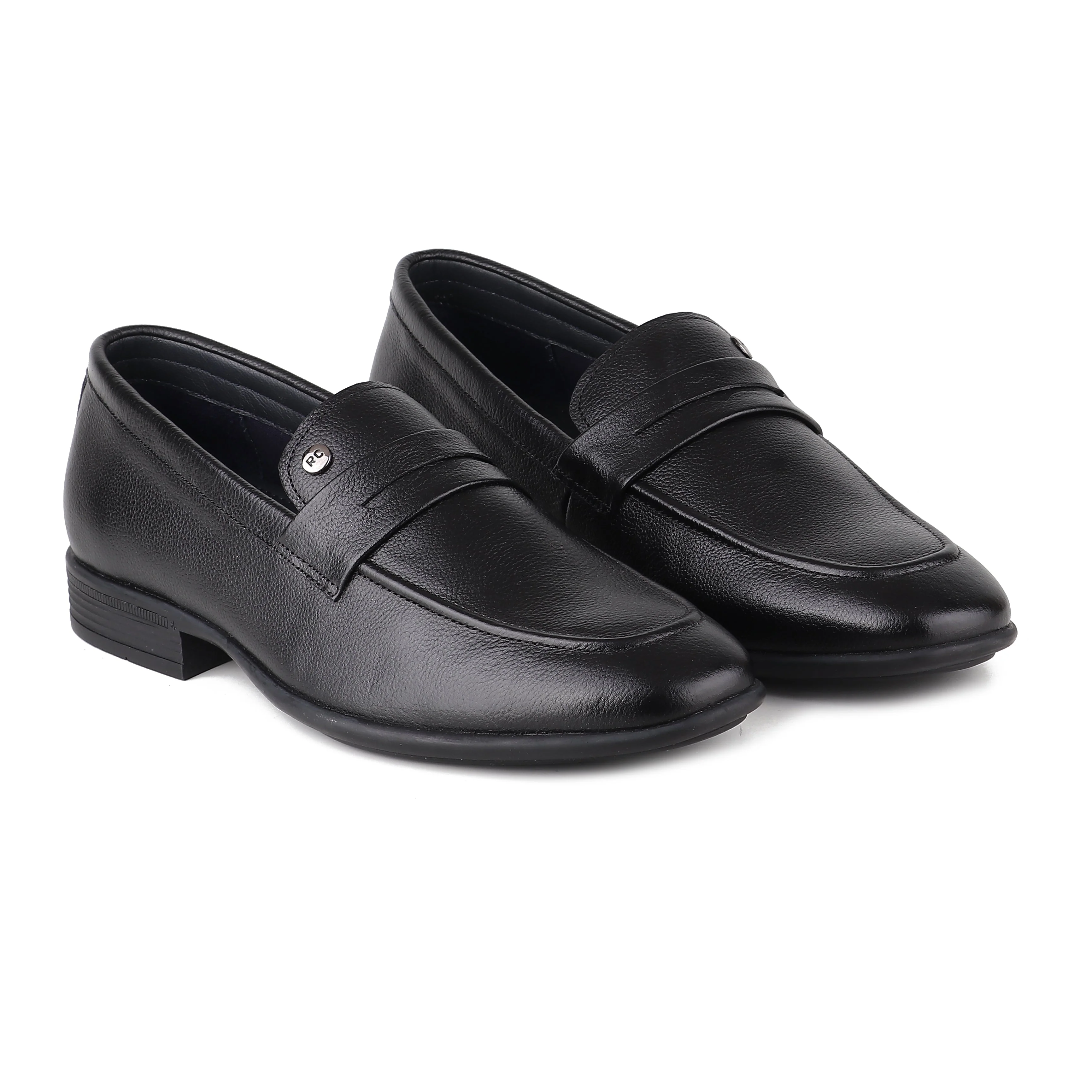 Red Chief Black Formal Loafer Shoes for Men RC3959 001 - Image 6