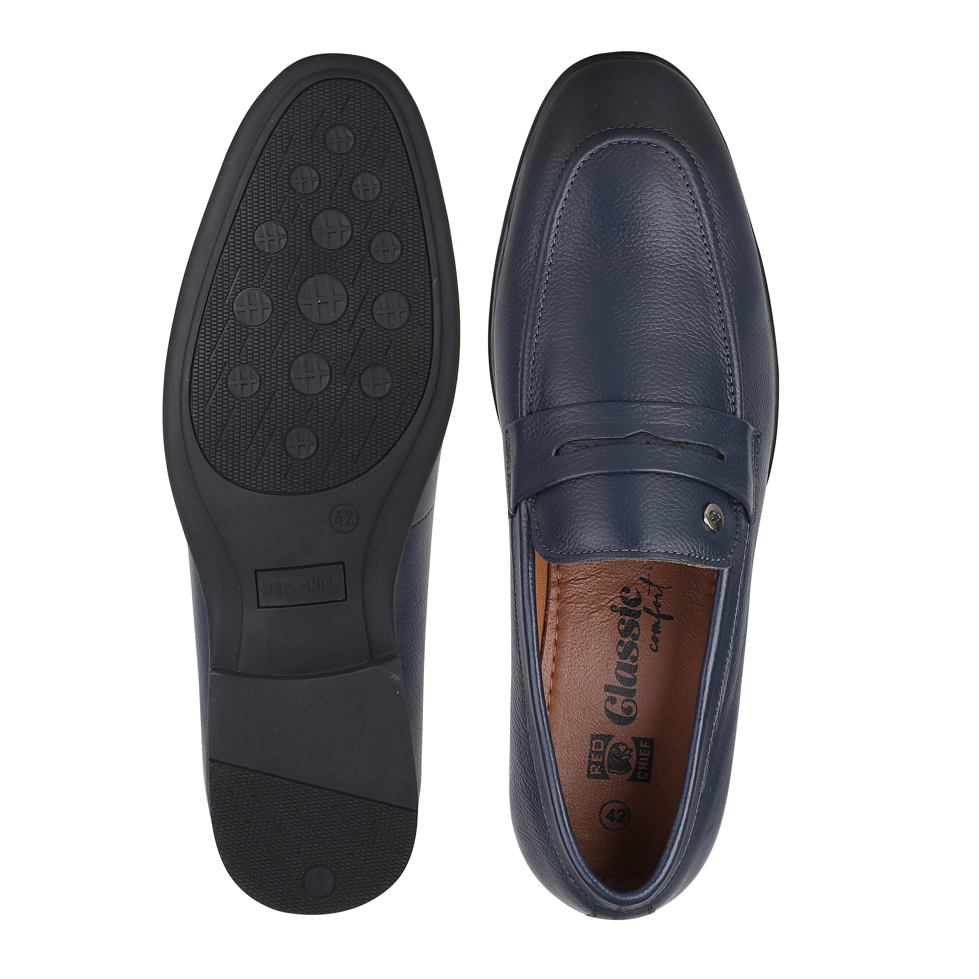 Red Chief Blue Formal Loafer shoes for Men RC3959 002 - Image 9