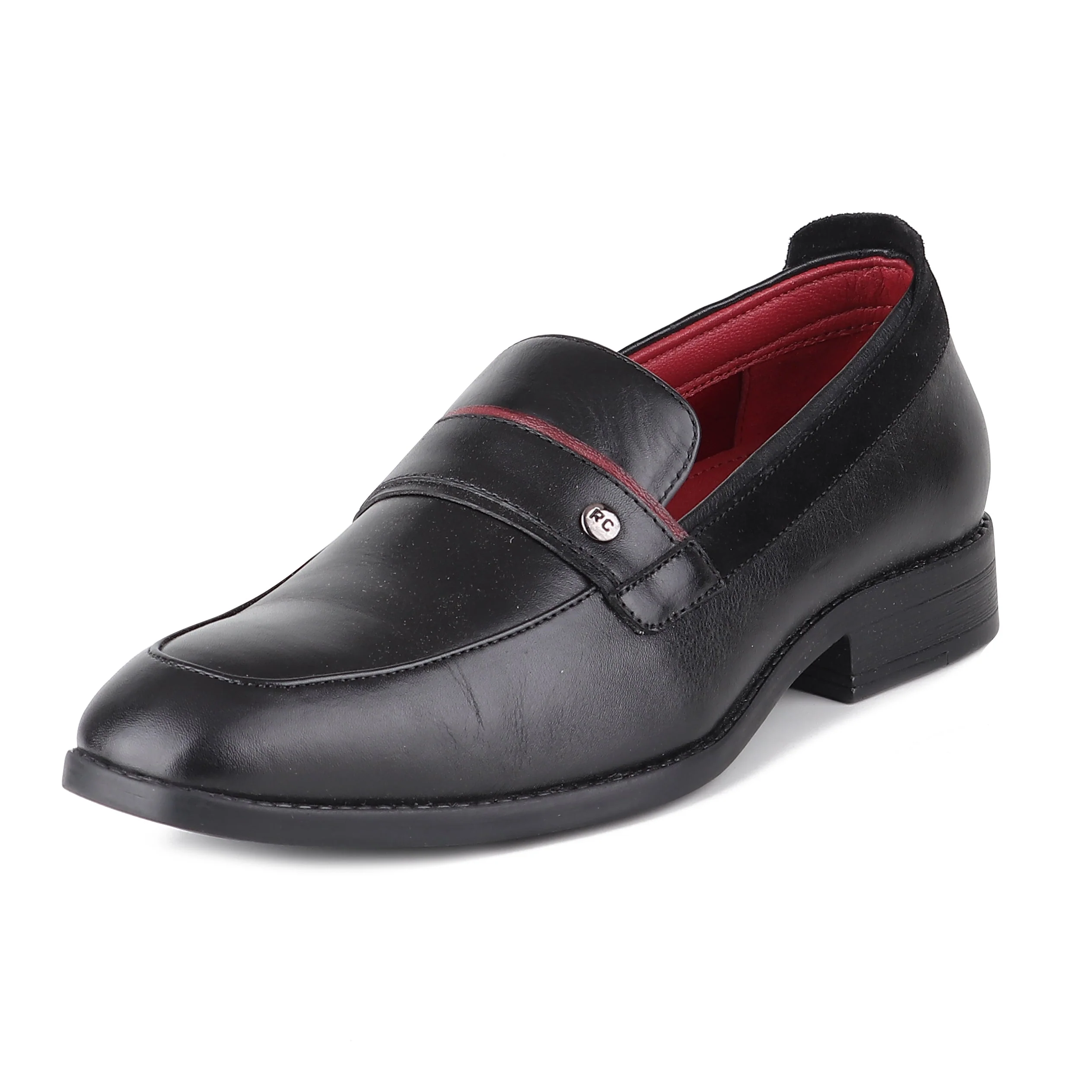 Red Chief Black Formal Loafer shoes for Men RC3961 001 - Image 4